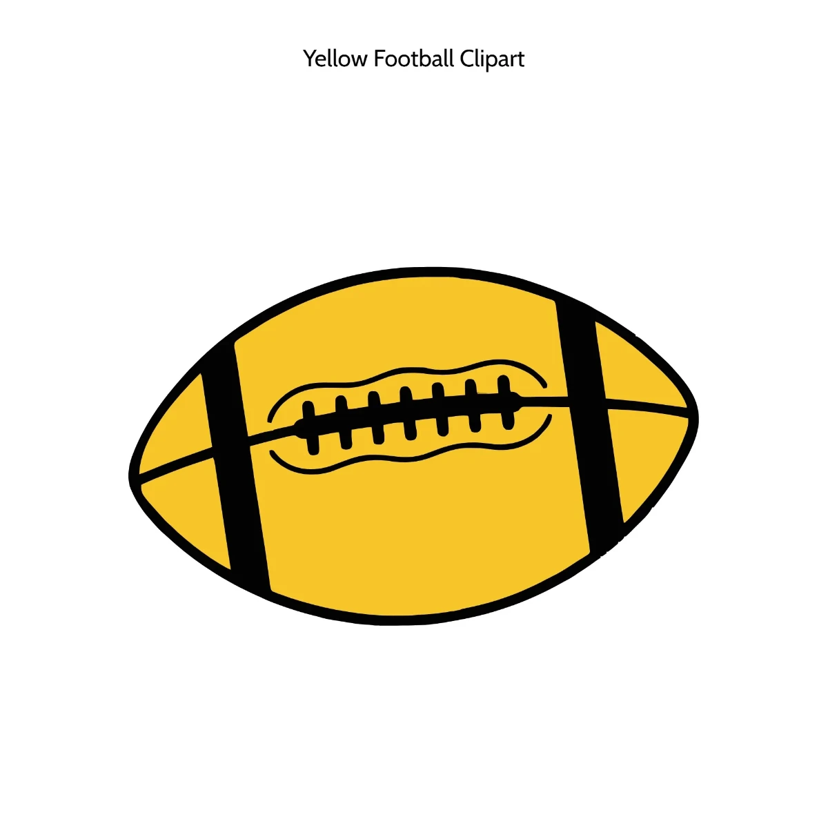 Free Yellow Football Vector Clipart (PNG, SVG) to Edit Online