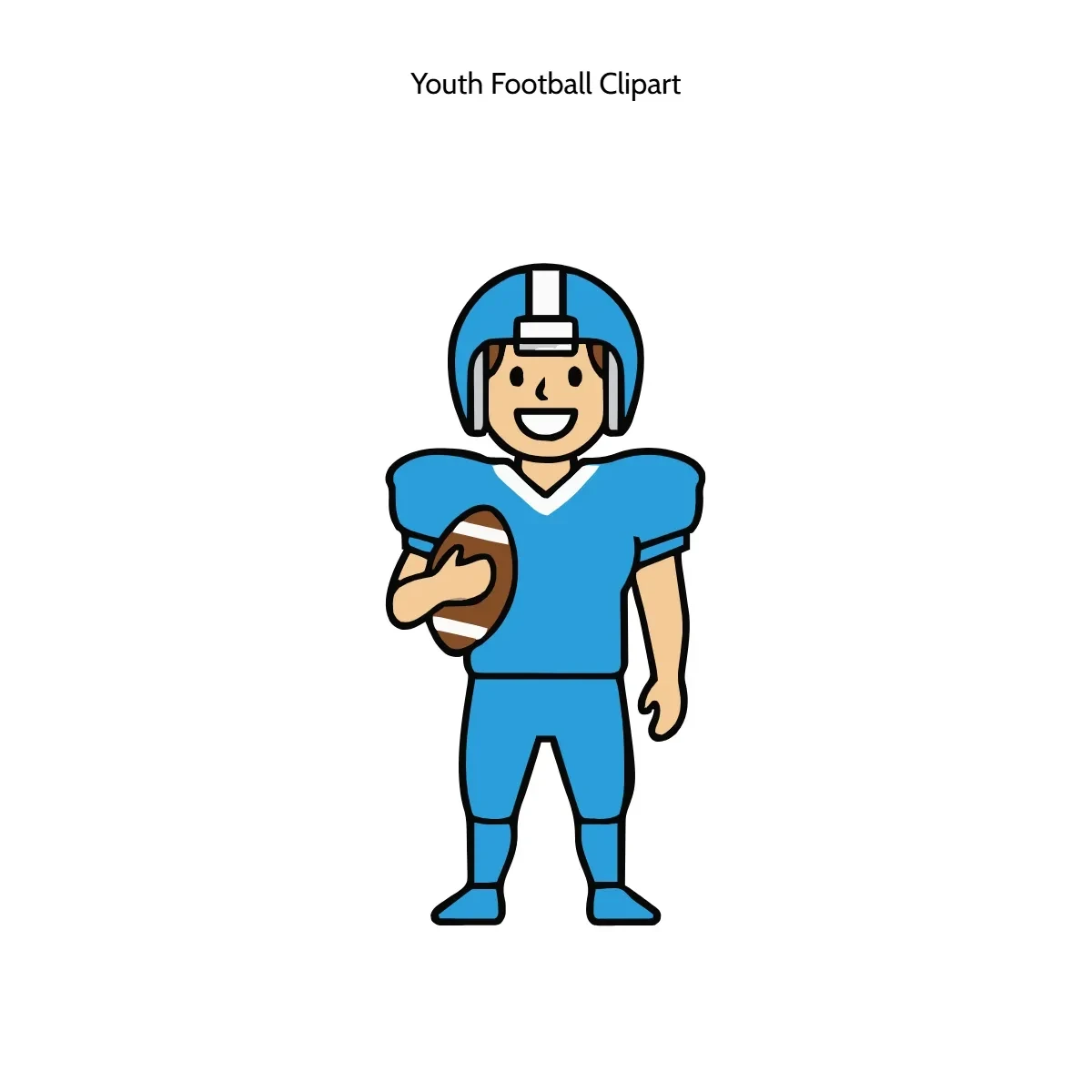 Free Youth Football Clipart Template to Edit Online