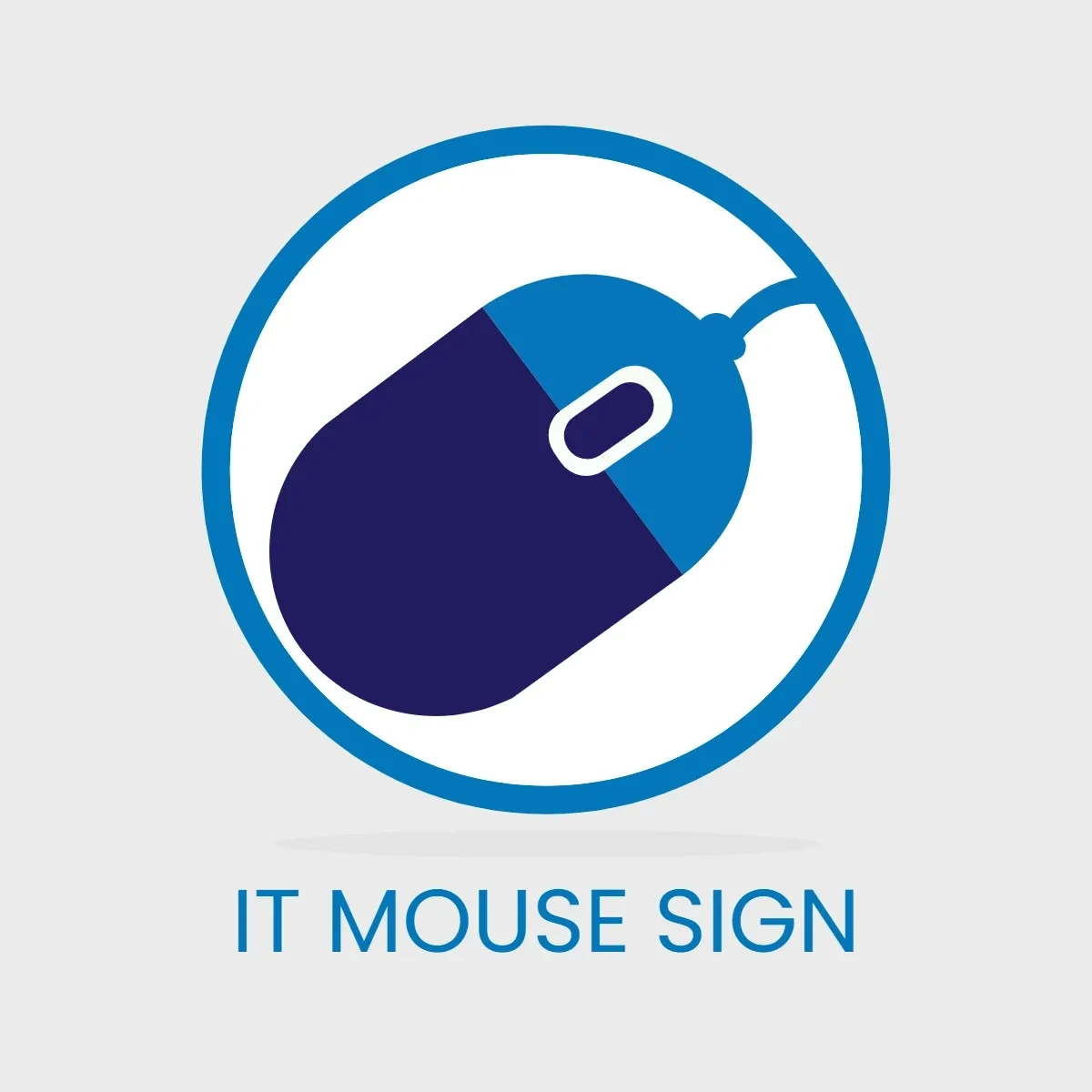 Free IT Mouse Sign Clip Art Template to Edit Online