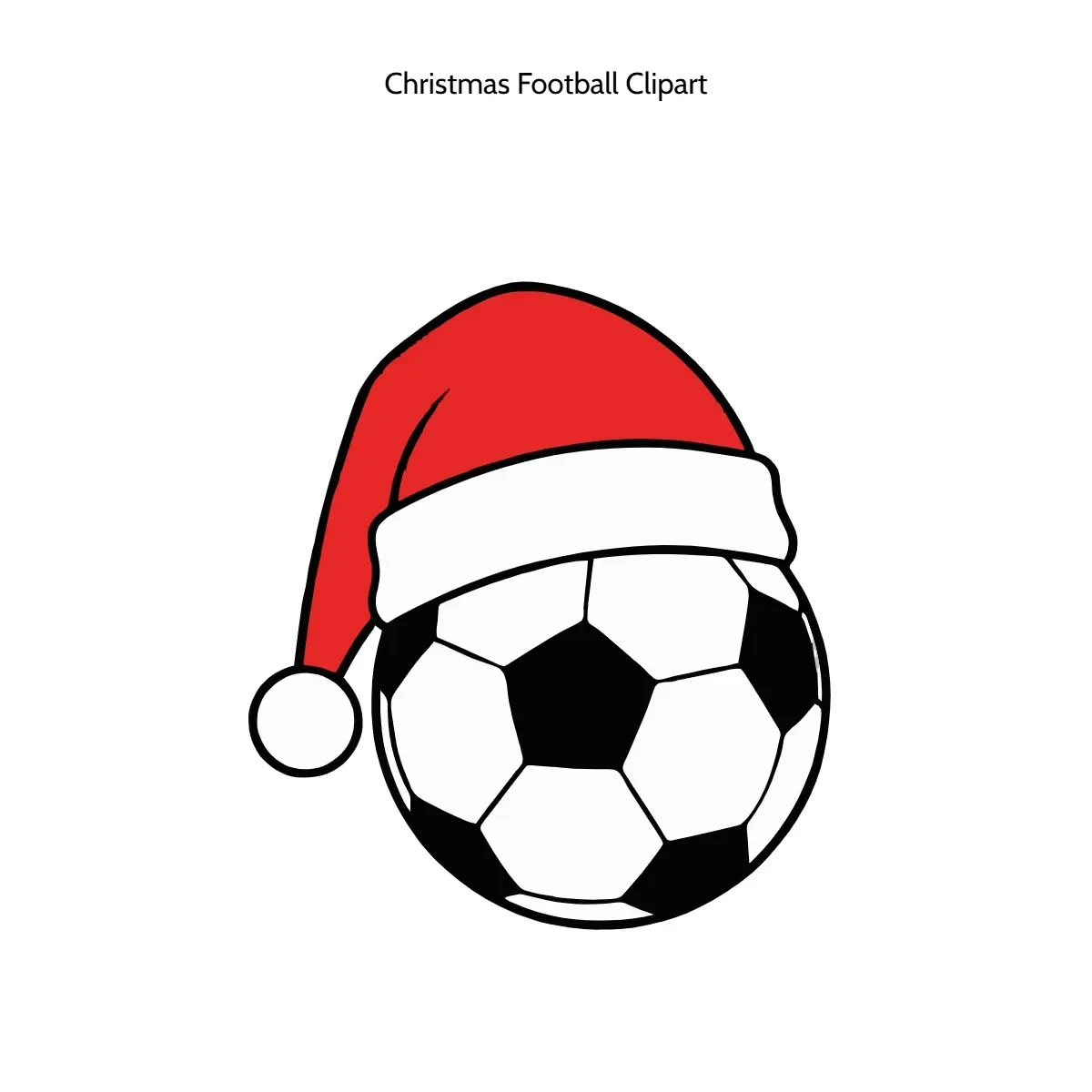 Free Christmas Football Clipart Template to Edit Online