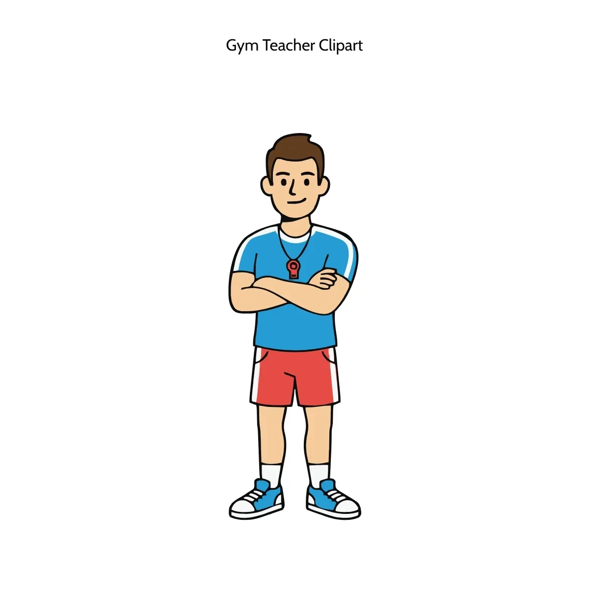 Free Gym Teacher Vector Clipart (PNG, SVG) to Edit Online