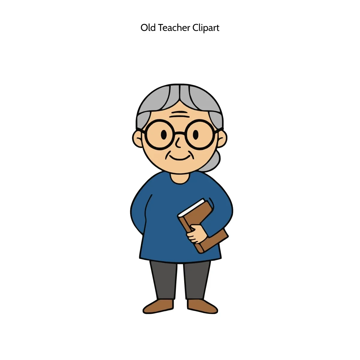 Free Old Teacher Vector Clipart (PNG, SVG) to Edit Online