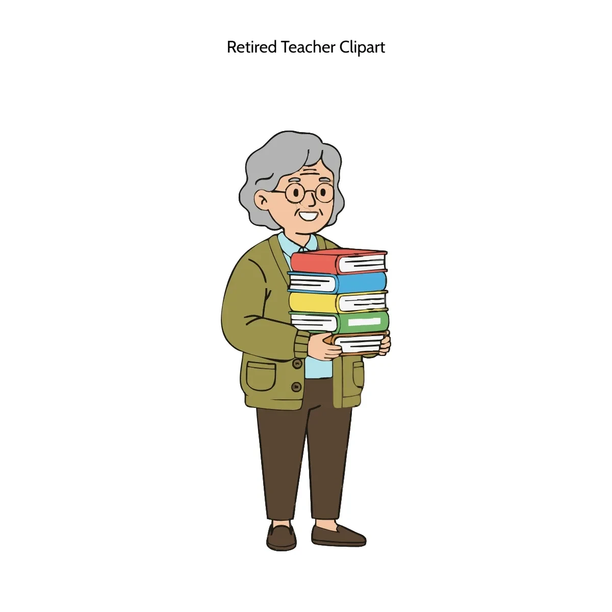 Free Retired Teacher Vector Clipart (PNG, SVG) to Edit Online