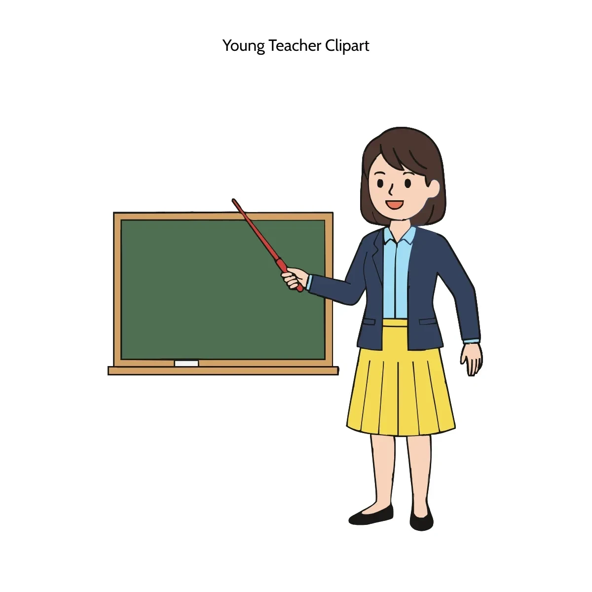 Free Young Teacher Vector Clipart (PNG, SVG) to Edit Online