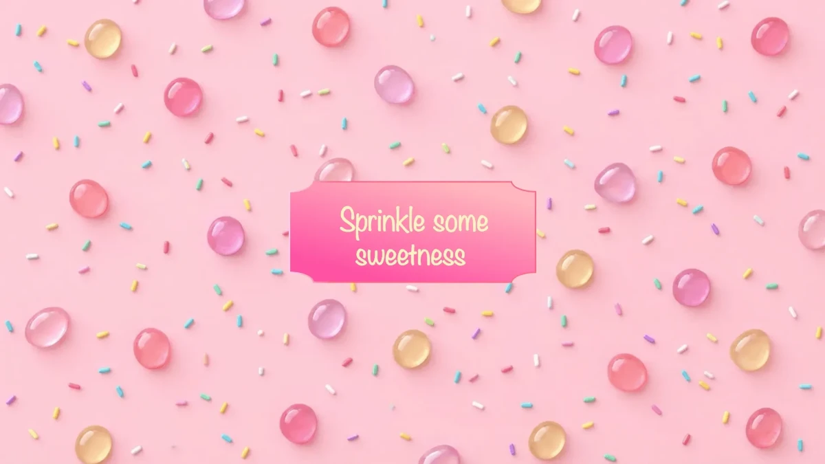 Free Sweet Sprinkle Pink Background Template to Edit Online