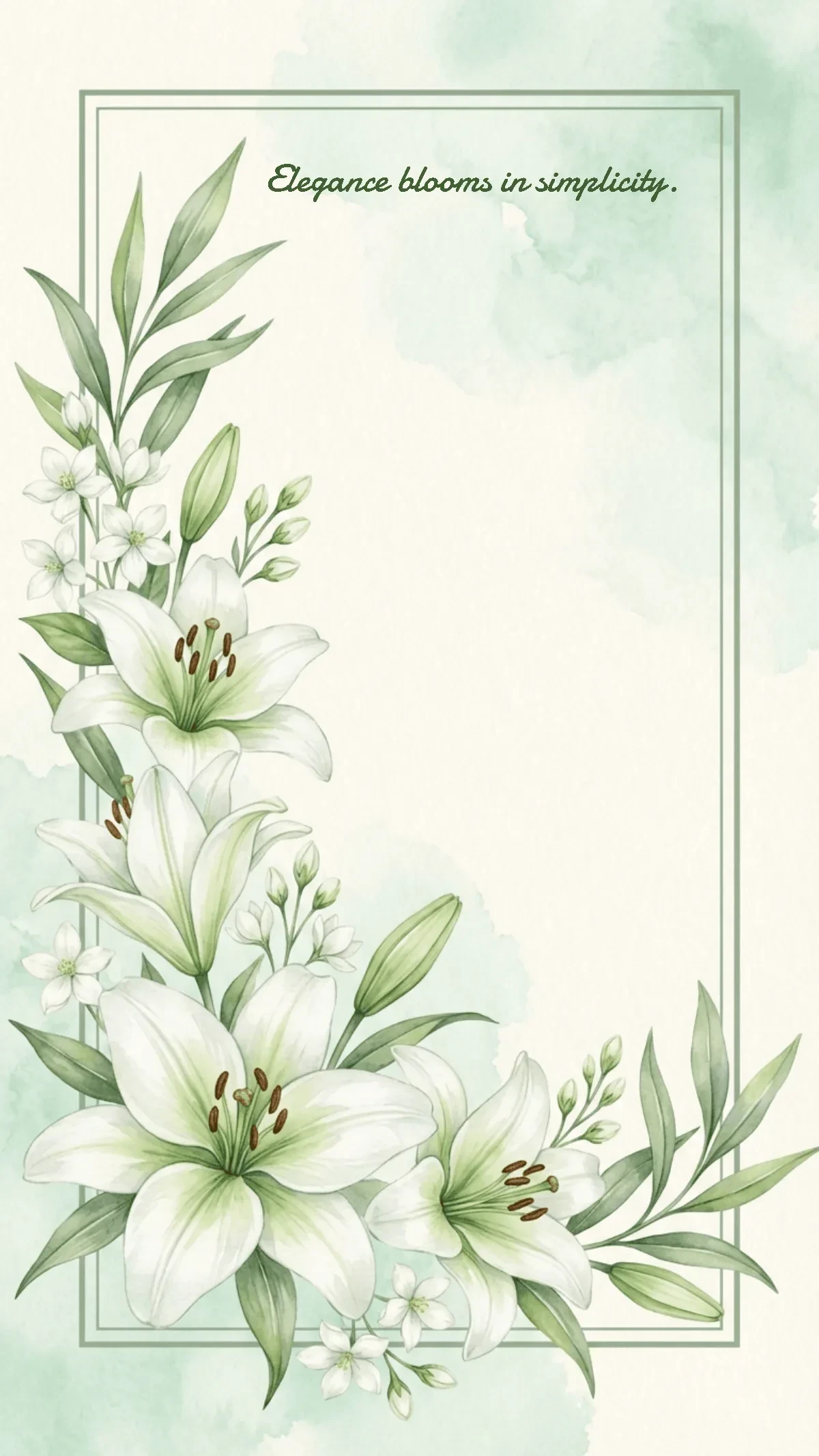 Free White Lilies Flower Background Template to Edit Online Free White Lilies Flower Background Template to Edit Online