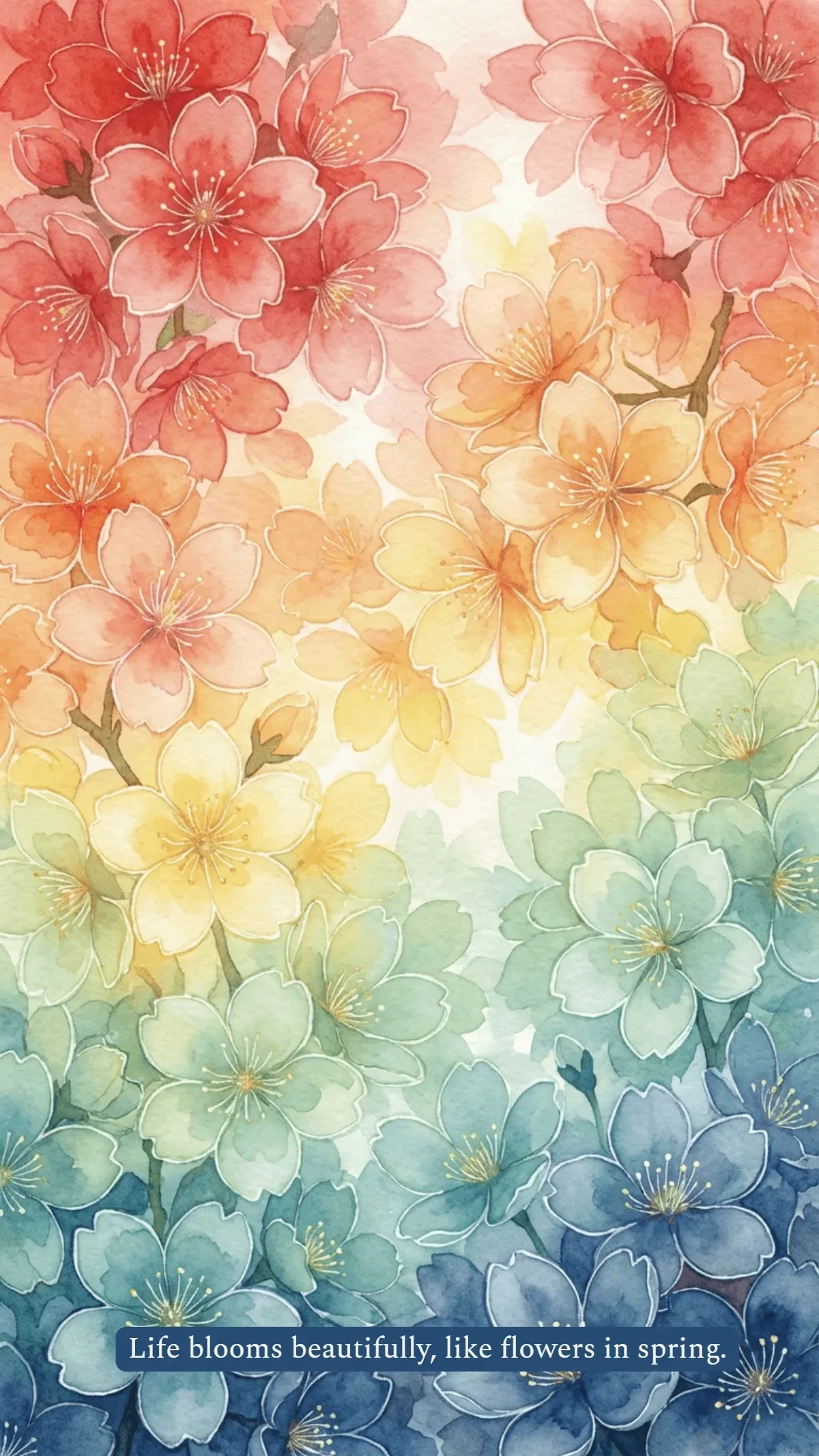 Free Flower Mobile Background Template to Edit Online