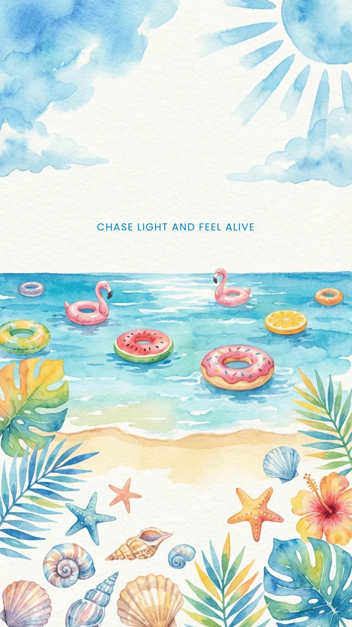 Free Summer Mobile Background Template to Edit Online