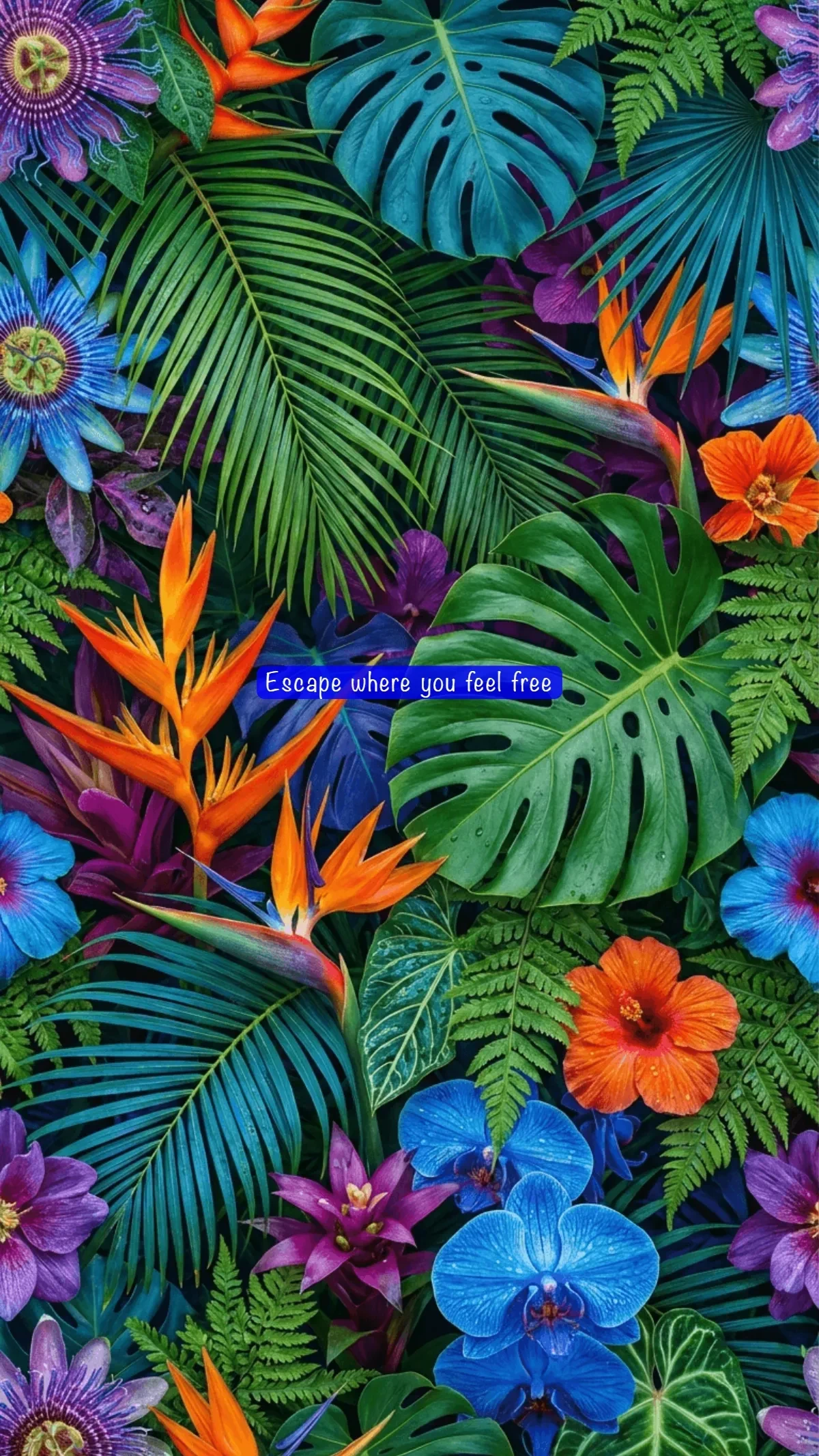 Free Tropical Mobile Background Template to Edit Online