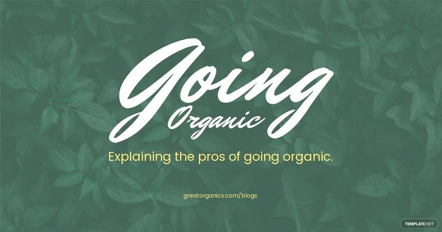Organic Blog Banner Template