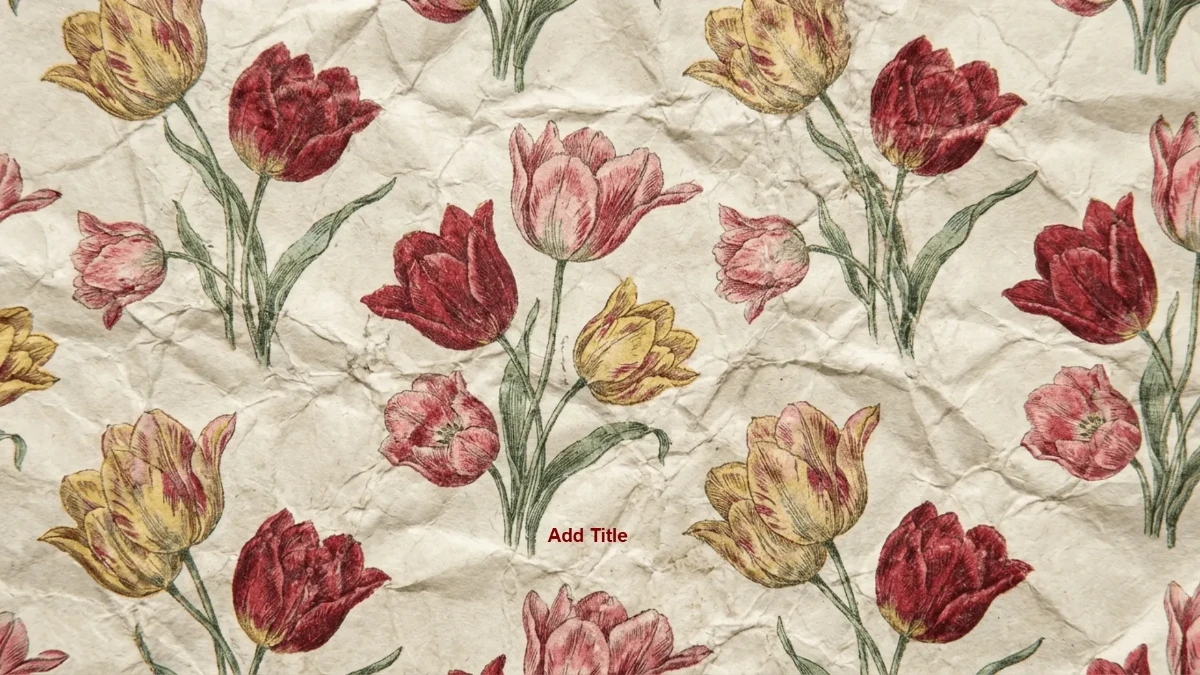 Free Tulips Flower Background Template to Edit Online