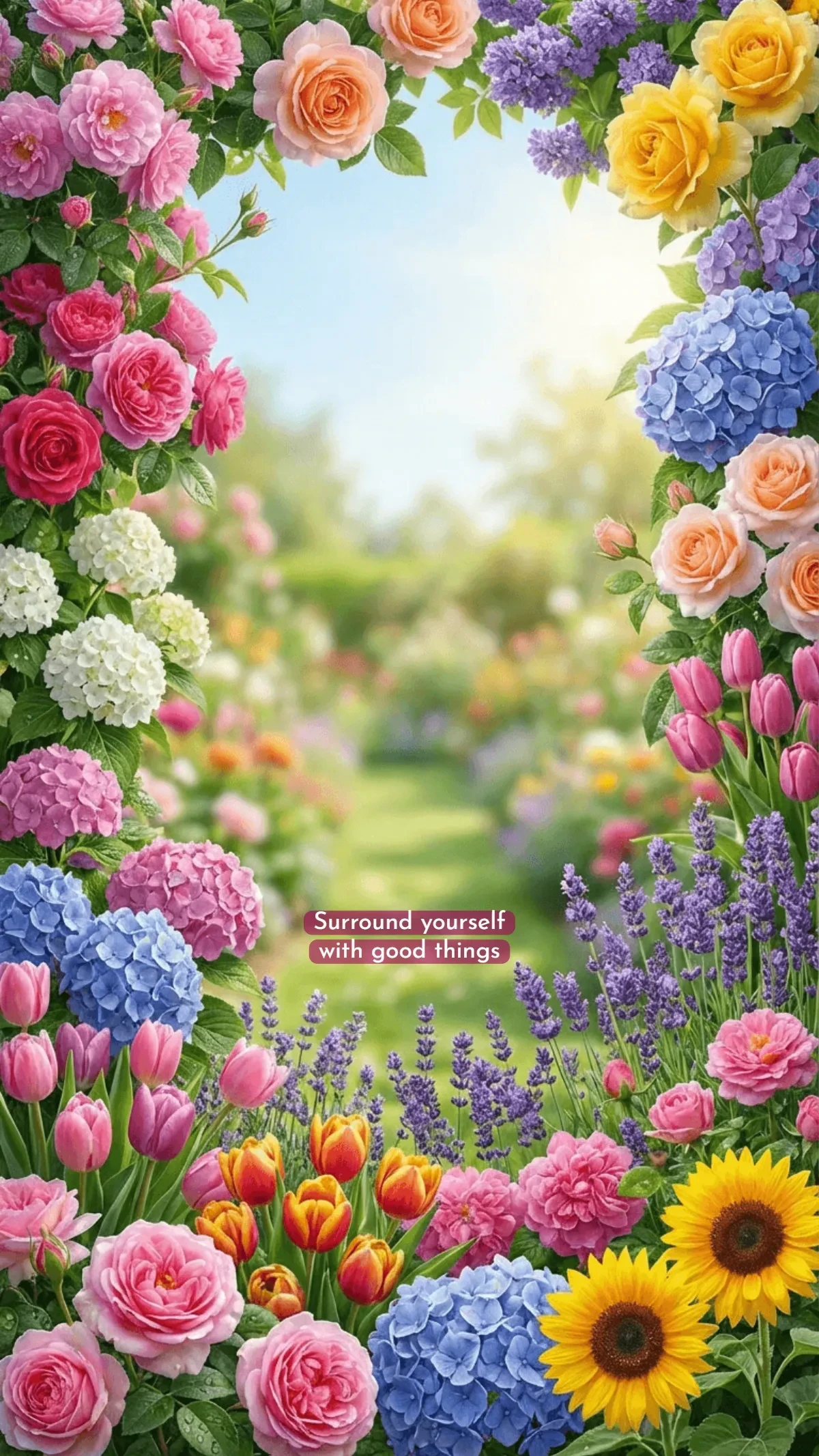 Free Flower Garden Background Template to Edit Online