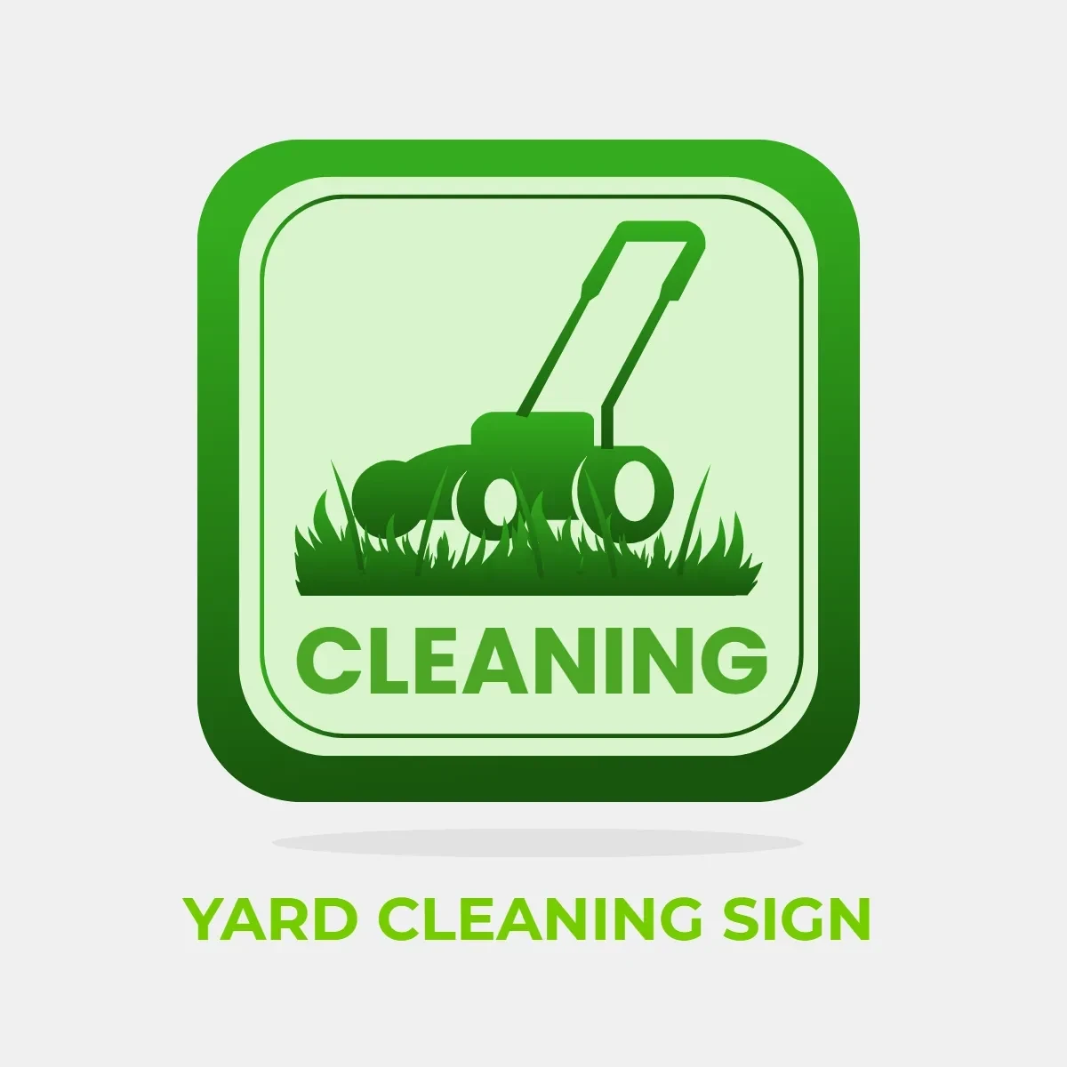 Free Yard Cleaning Sign Clip Art Template to Edit Online