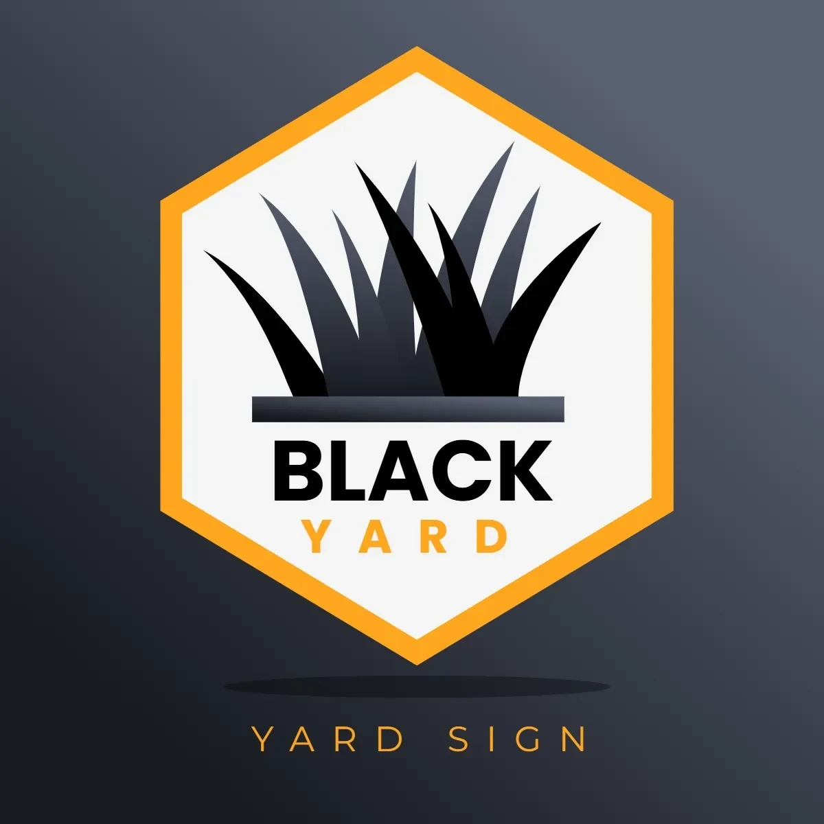 Free Yard Black Sign Clip Art Template to Edit Online