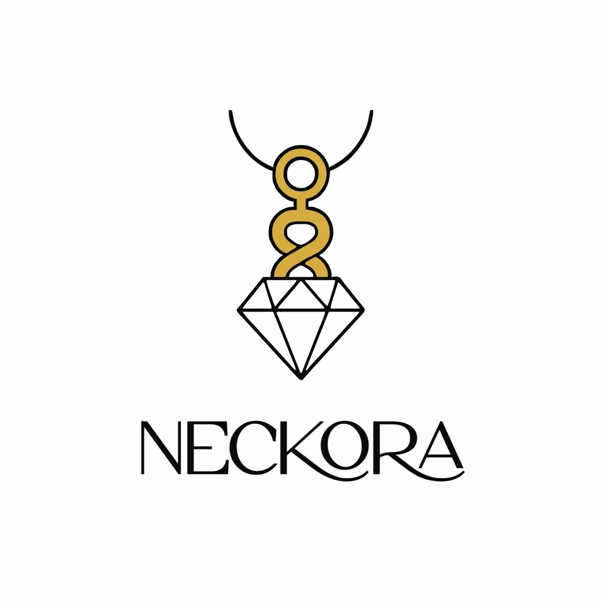 Free Necklace Jewelry Logo Template to Edit Online
