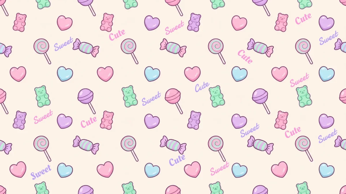 Free Cute Sweet Candy Background Template to Edit Online