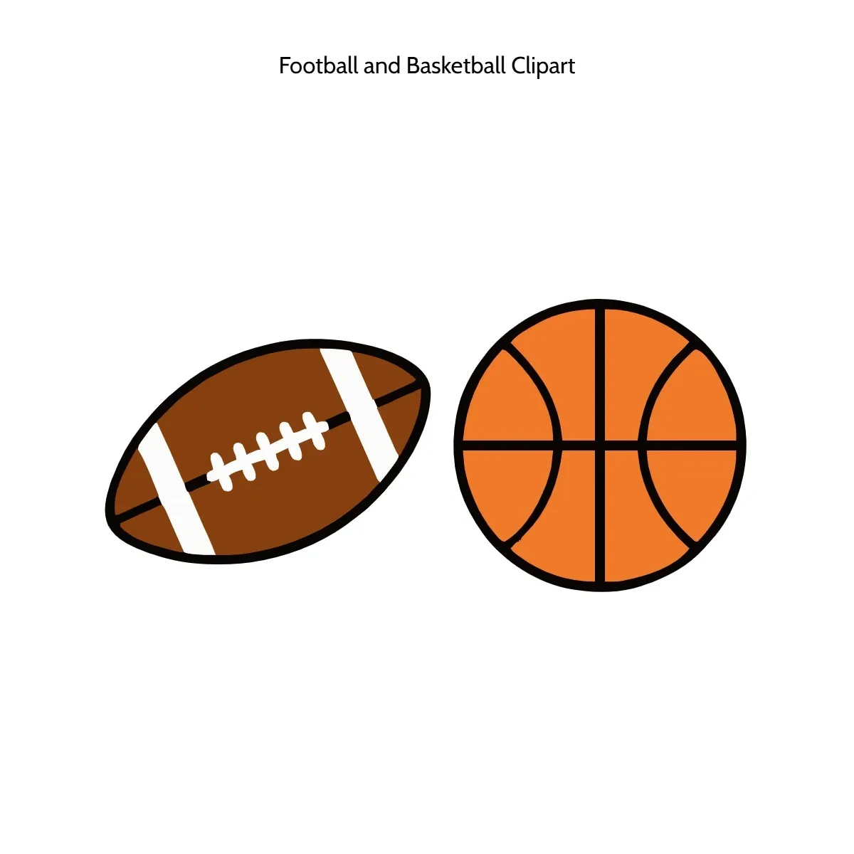 Free Football and Basketball Clipart Template to Edit Online