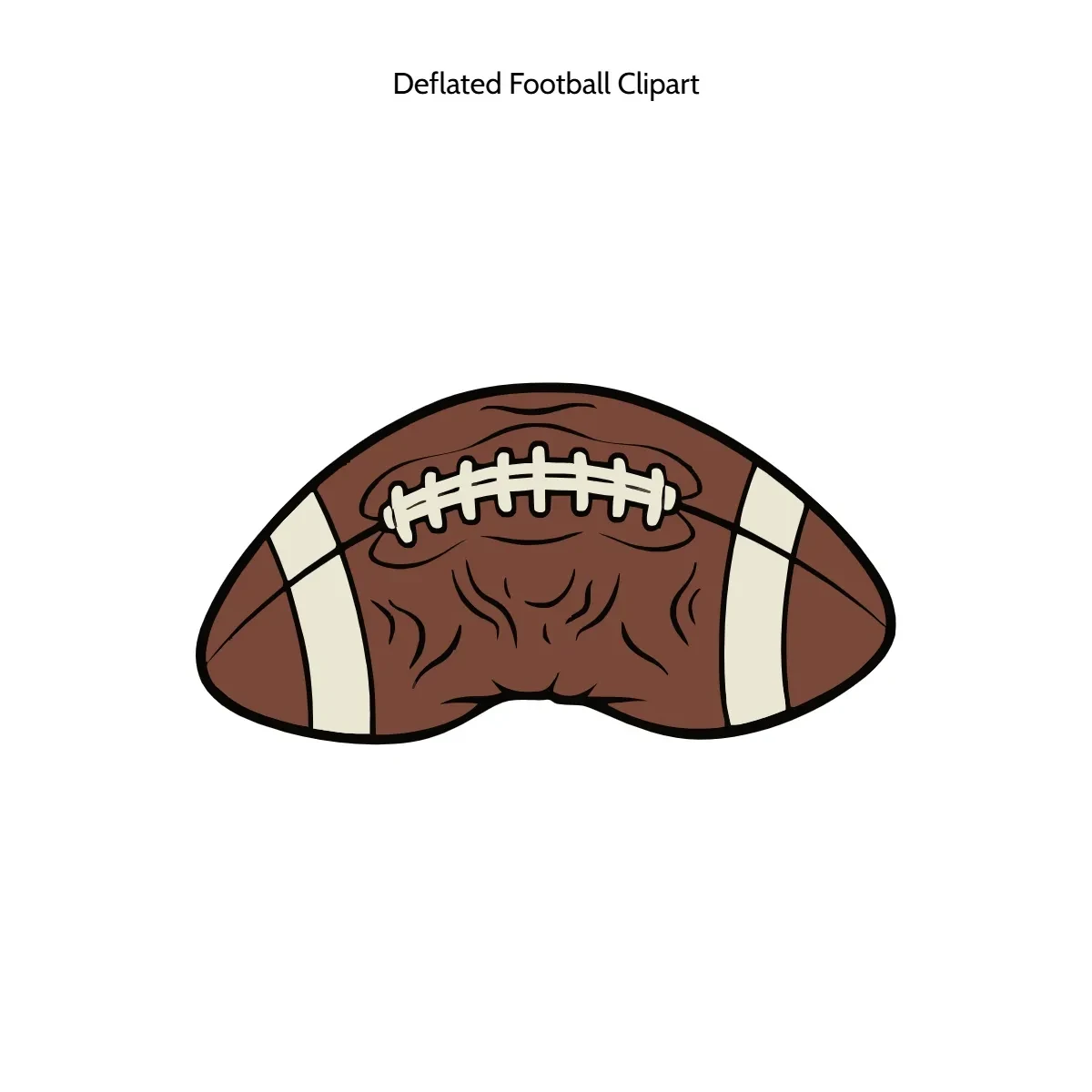 Free Deflated Football Clipart Template to Edit Online
