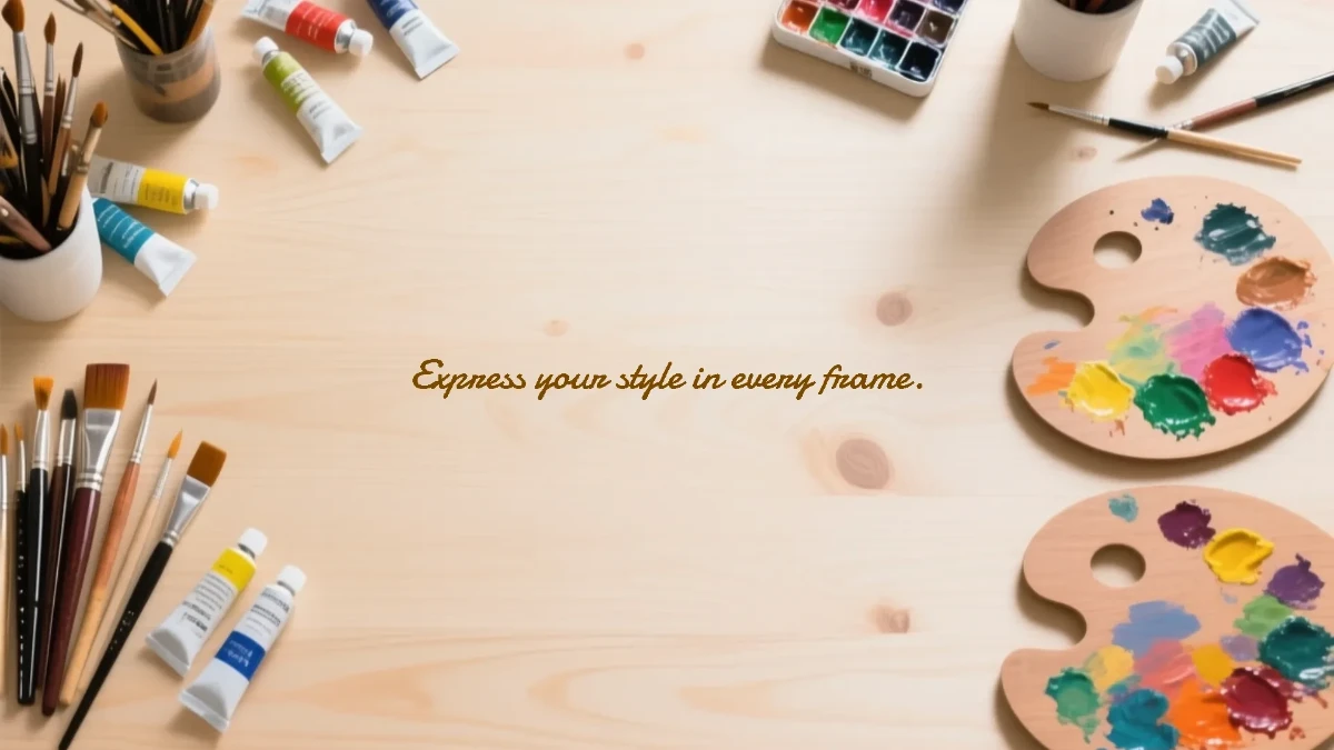 Free Artistic Zoom Background Template to Edit Online
