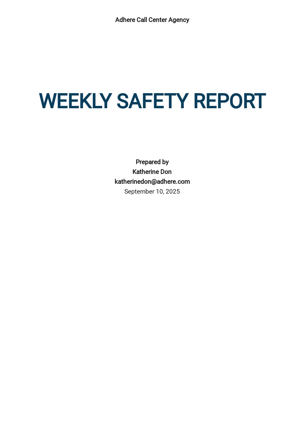 14+ FREE Safety Report Templates [Edit & Download] | Template.net