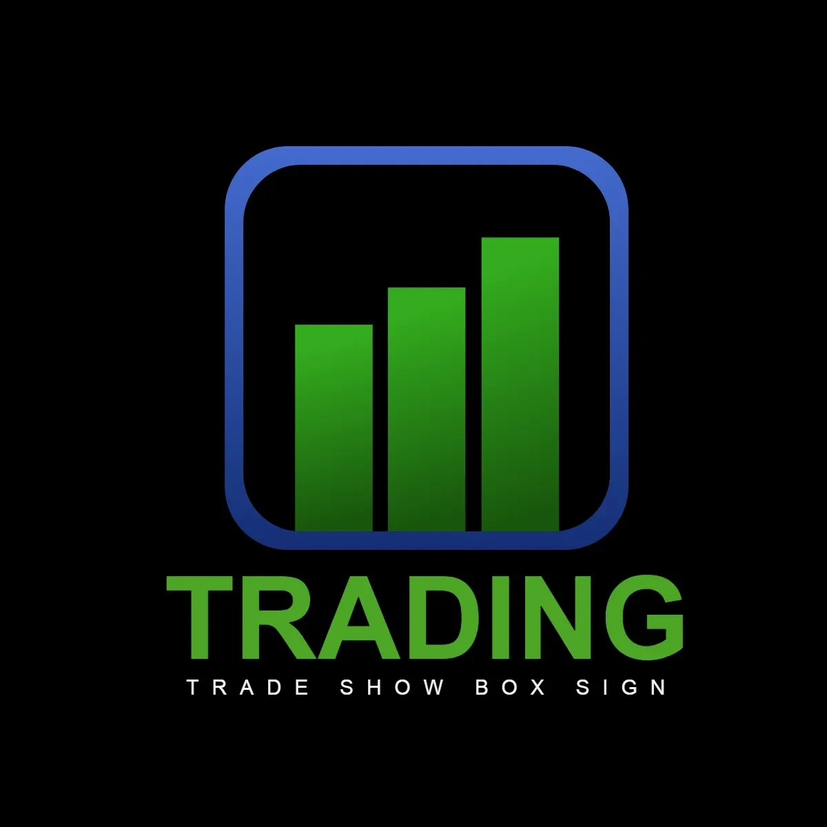 Free Trade Show Box Sign Clip Art Template to Edit Online