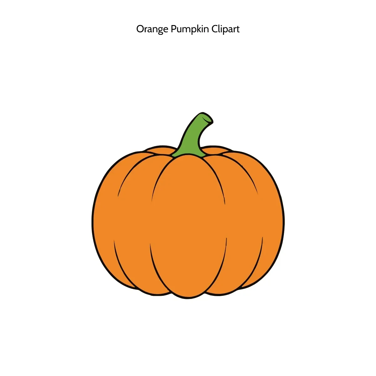 Free Orange Pumpkin Vector Clipart (PNG, SVG) to Edit Online