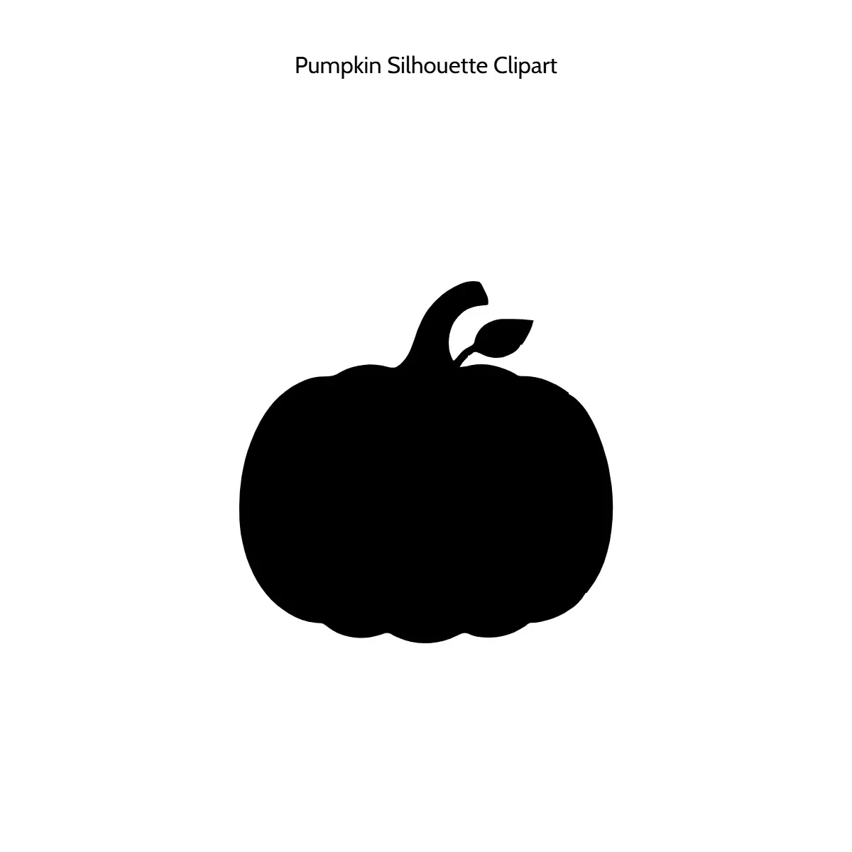Free Pumpkin Silhouette Vector Clipart (PNG, SVG) to Edit Online