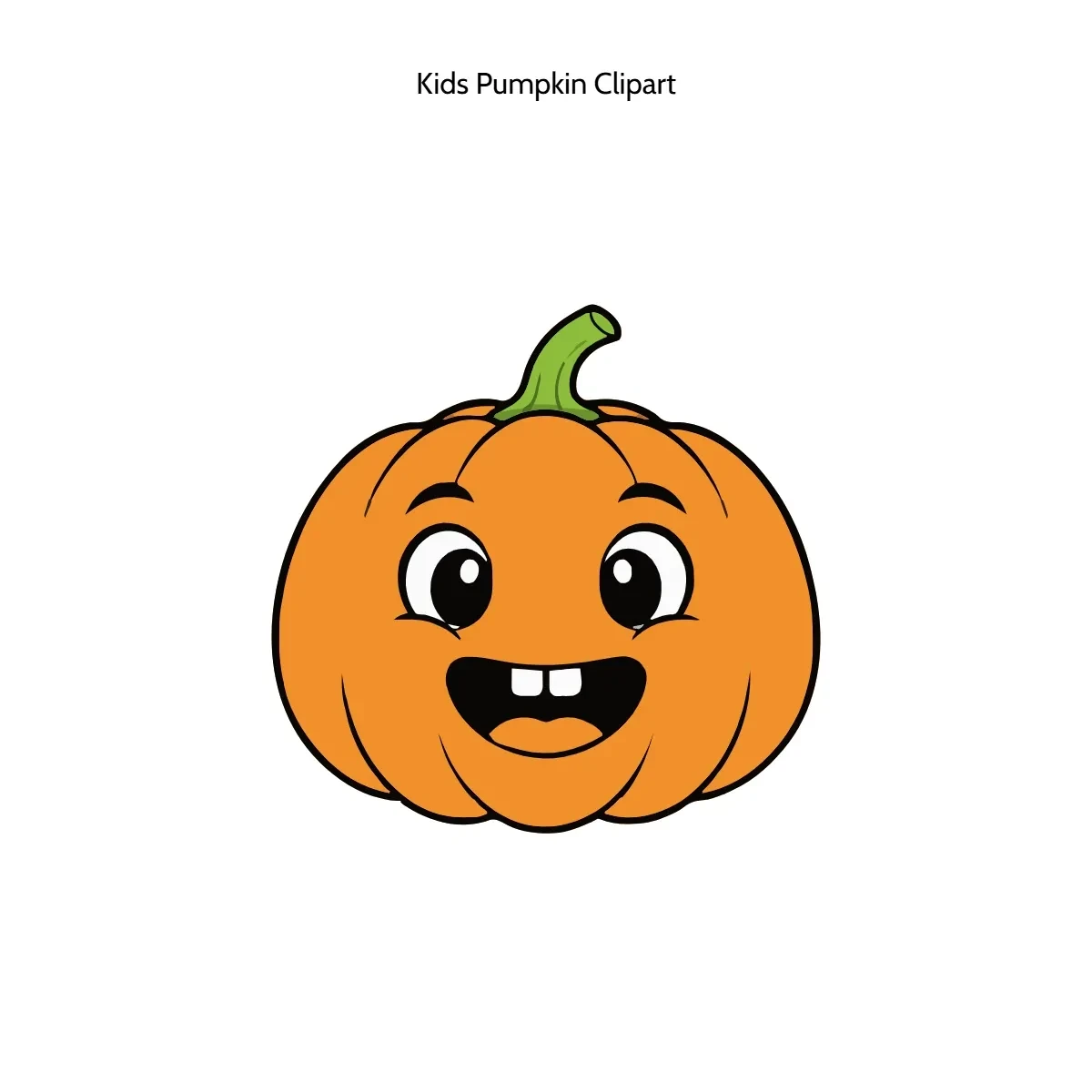 Free Kids Pumpkin Clipart Template to Edit Online
