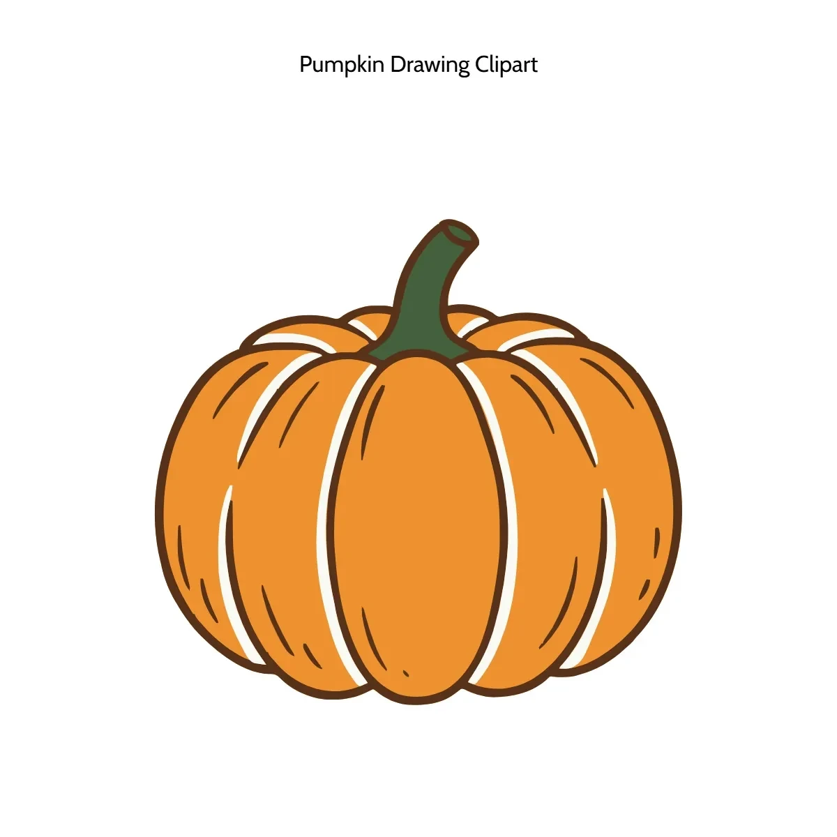 Free Pumpkin Drawing Vector Clipart (PNG, SVG) to Edit Online