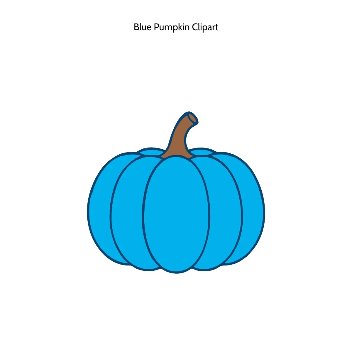 Free Blue Pumpkin Vector Clipart (PNG, SVG) to Edit Online
