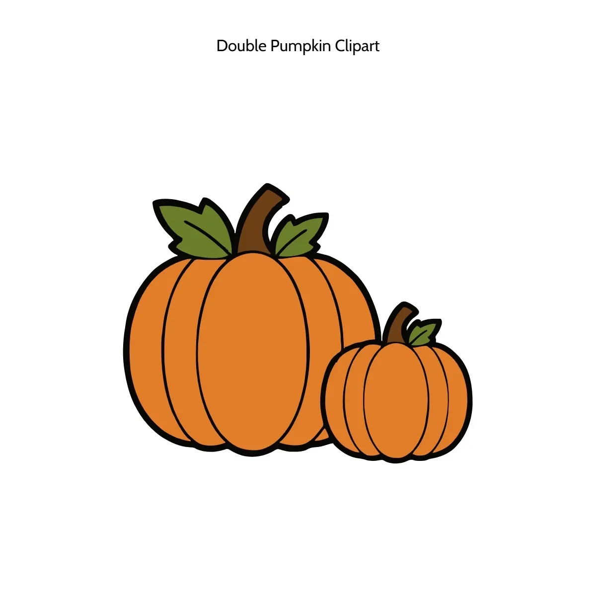Free Double Pumpkin Clipart Template to Edit Online Free Double Pumpkin Clipart Template to Edit Online