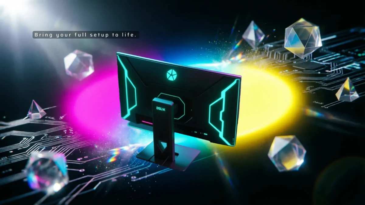 Free RGB Light Gaming Setup Background Template to Edit Online