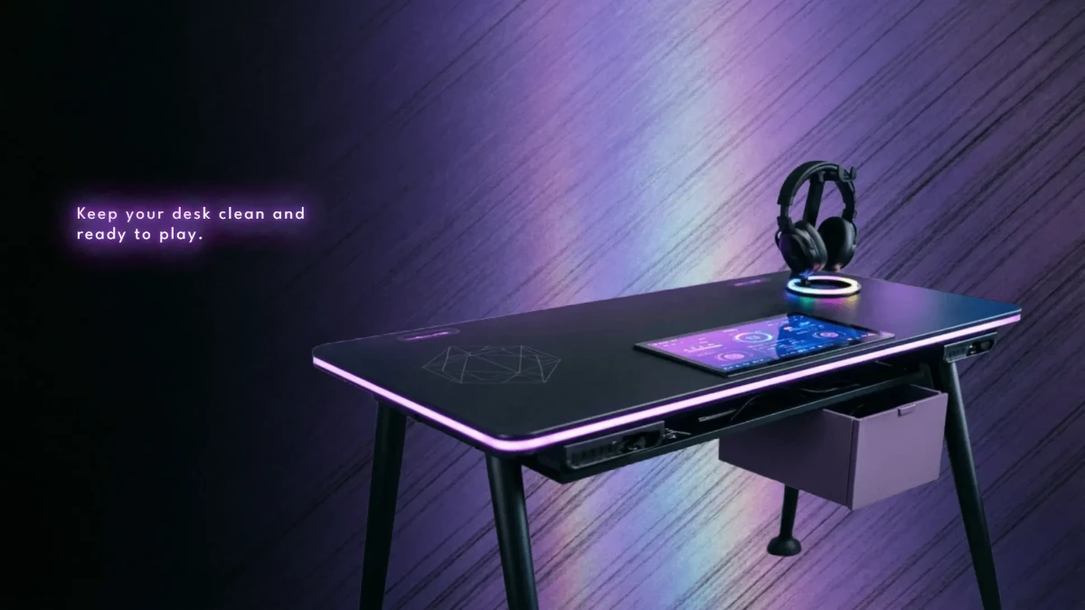 Free Minimalist Gaming Desk Background Template to Edit Online