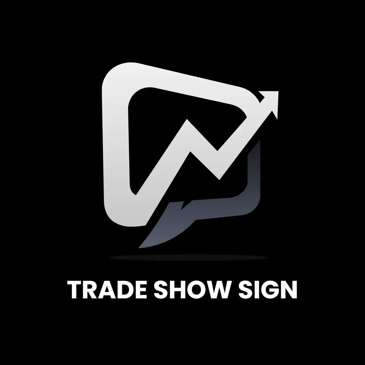 Free Trade Show Black And White Sign Clip Art Template to Edit Online