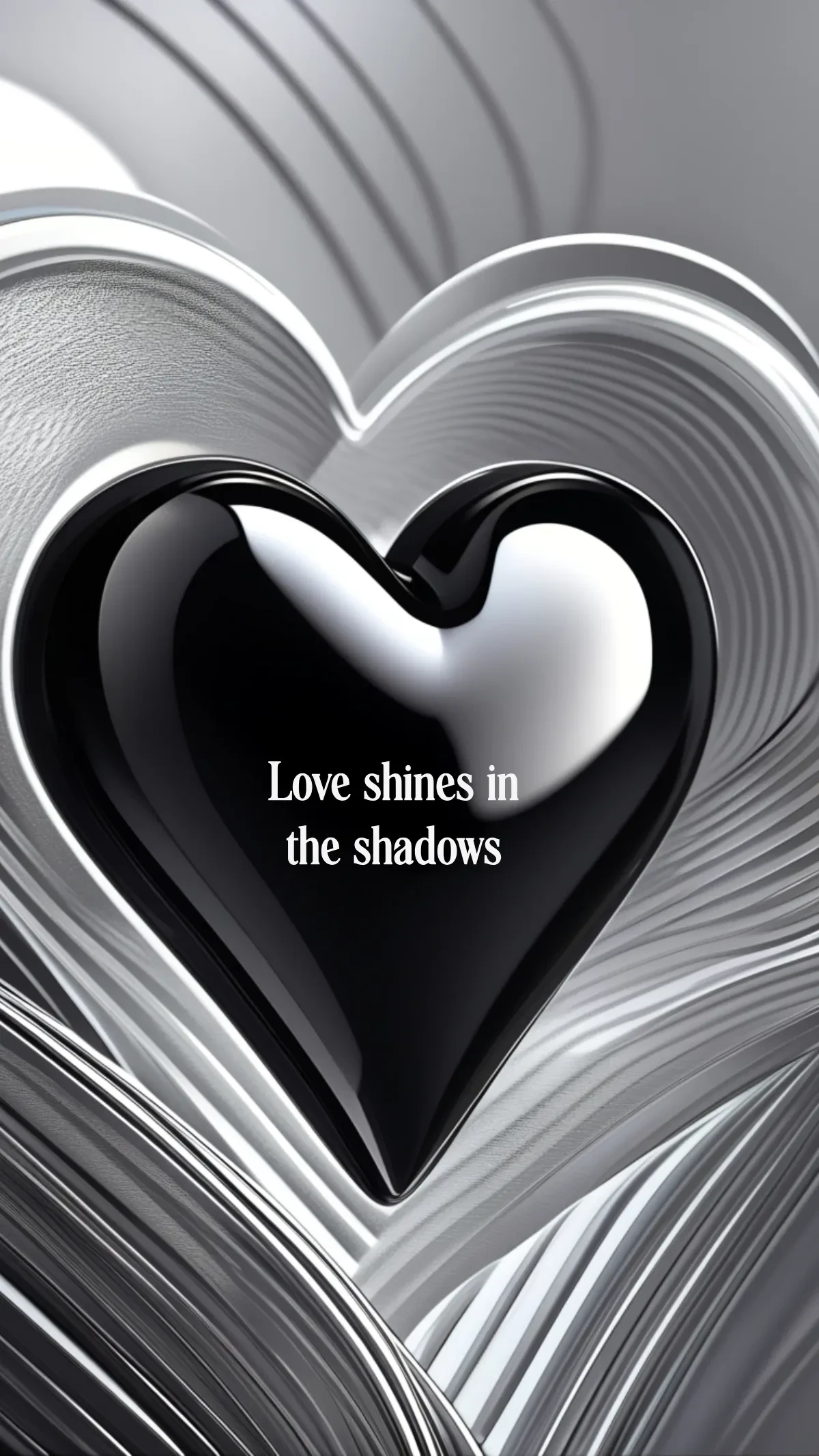 Free Black Heart Background Template to Edit Online