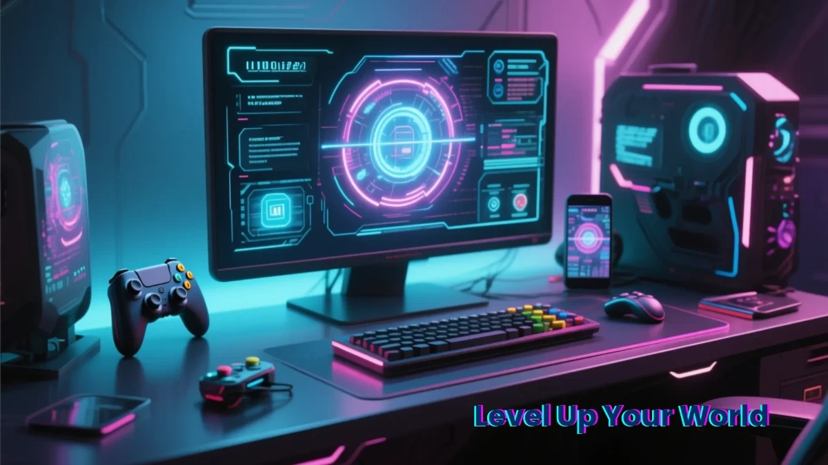 Free Sci-Fi Gaming Gear Background Template to Edit Online