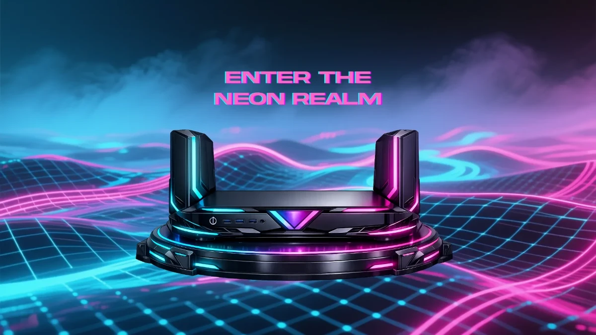 Free Holographic Gaming Background Template to Edit Online