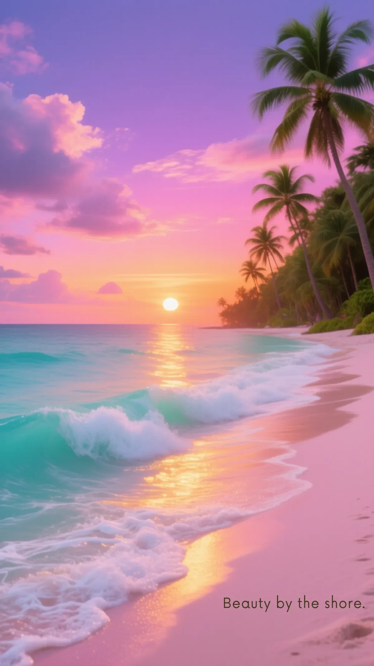 Free Pretty Beach Iphone Background Template to Edit Online