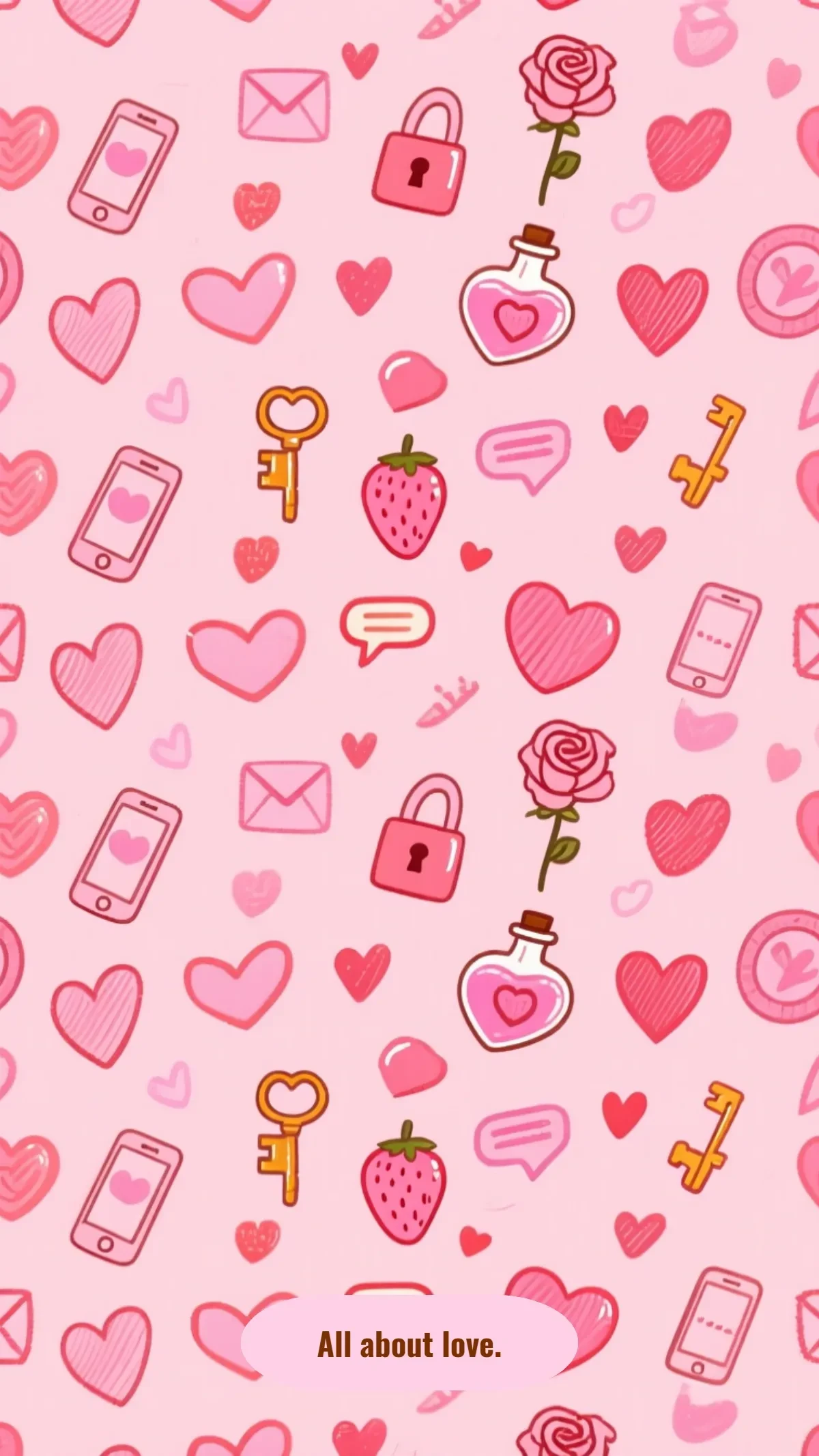 Free Love Iphone Background Template to Edit Online