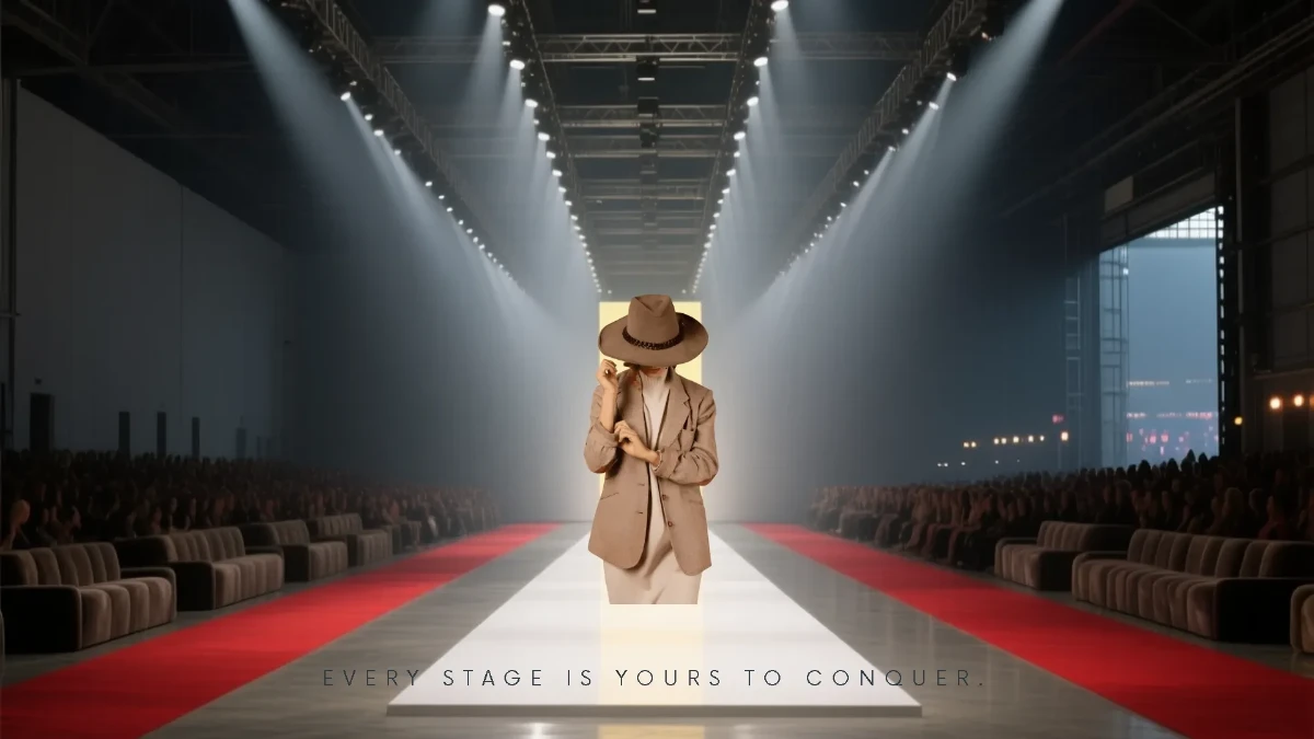 Free Spotlight Stage Fashion Background Template to Edit Online