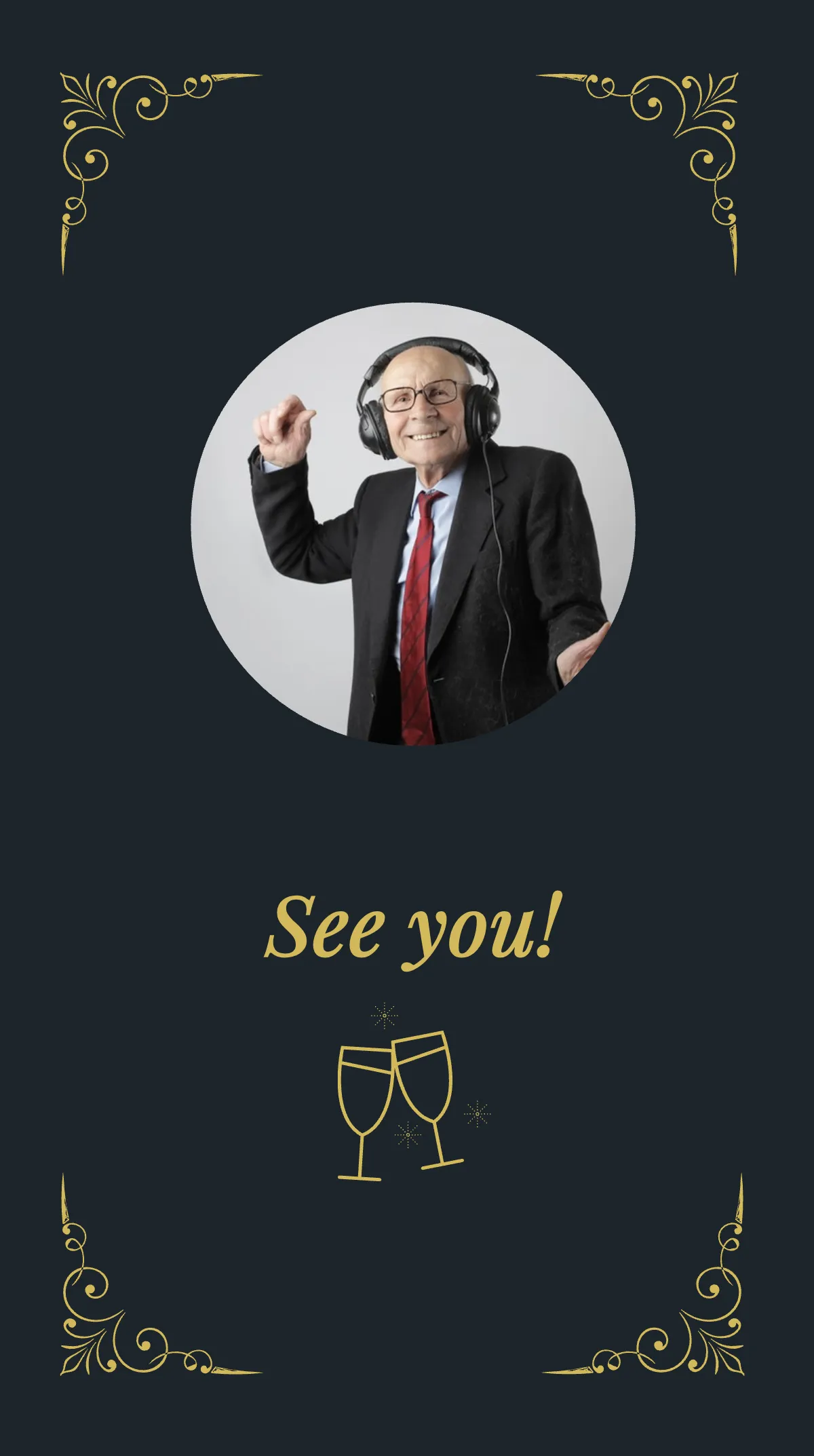 Free Retirement Invitation Instagram Story Template to Edit Online