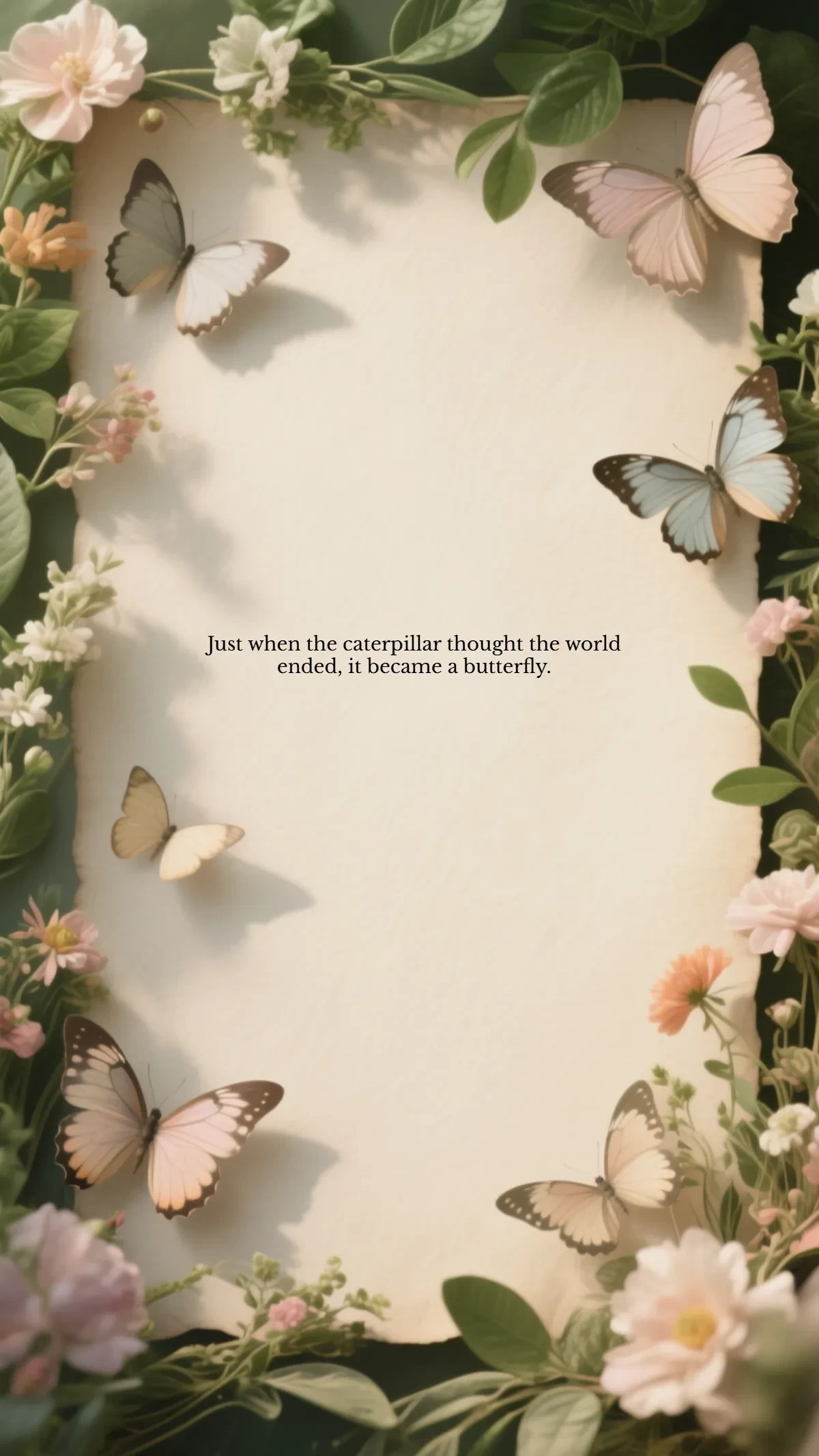 Free Vintage Butterfly Iphone Background Template to Edit Online