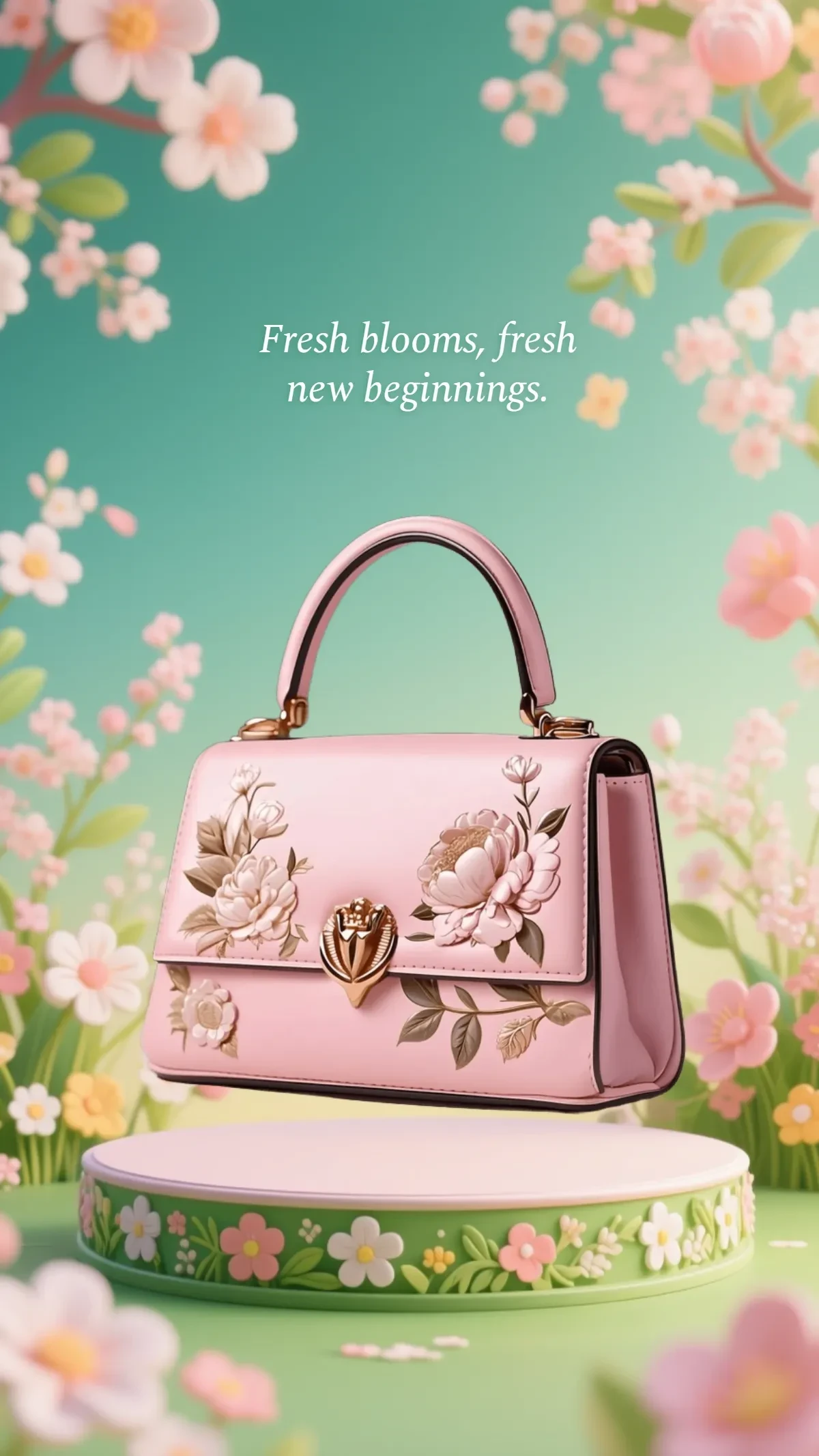 Free Spring Floral Fashion Background Template to Edit Online