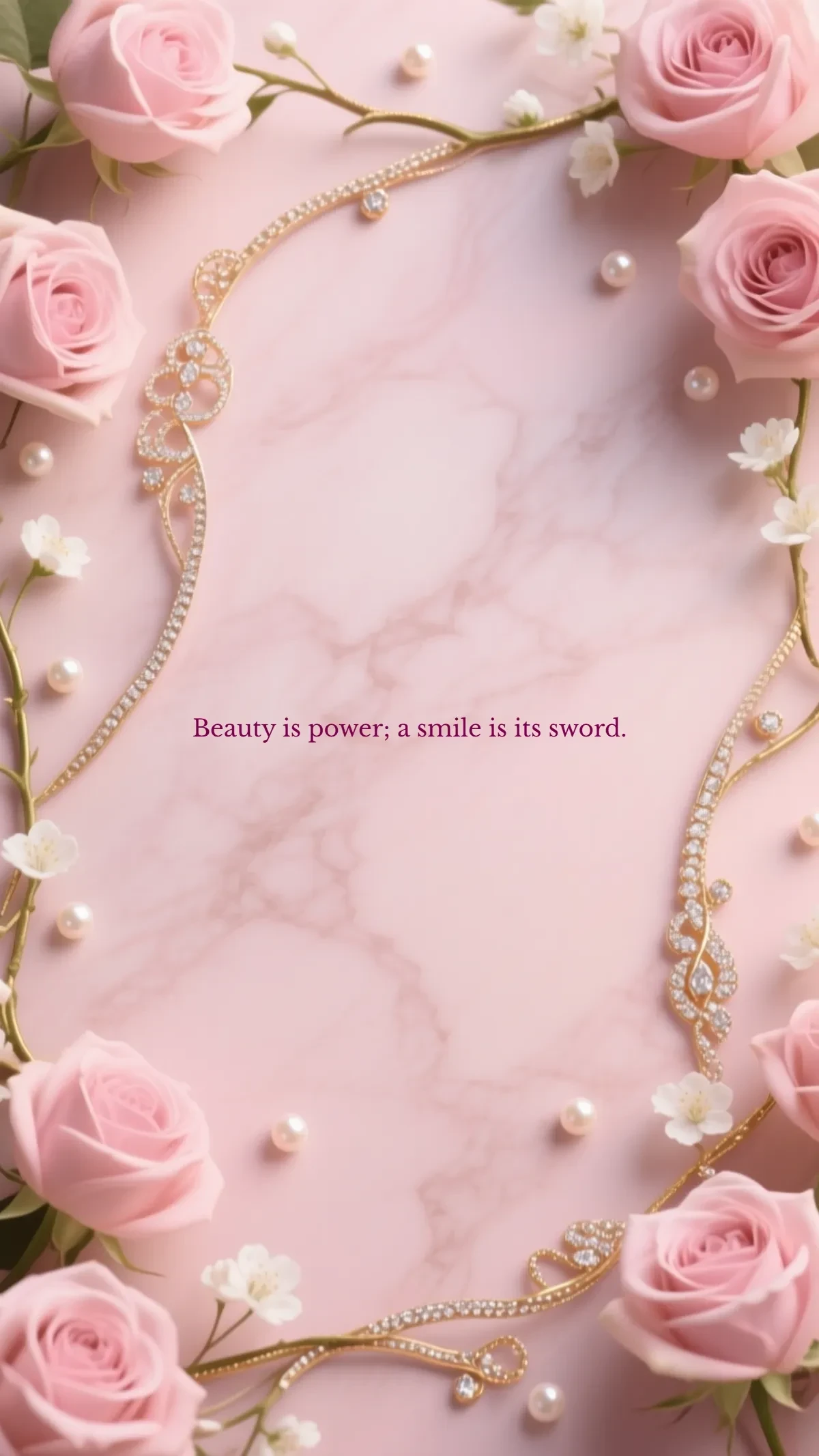 Free Rose Gold Iphone Background Template to Edit Online