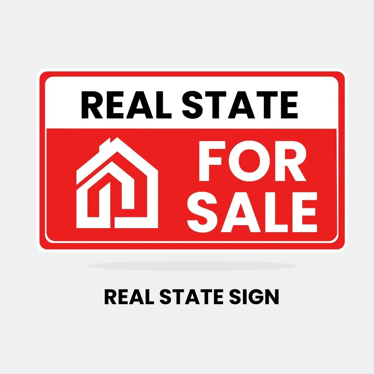 Free Real State Sign Clip Art Template to Edit Online