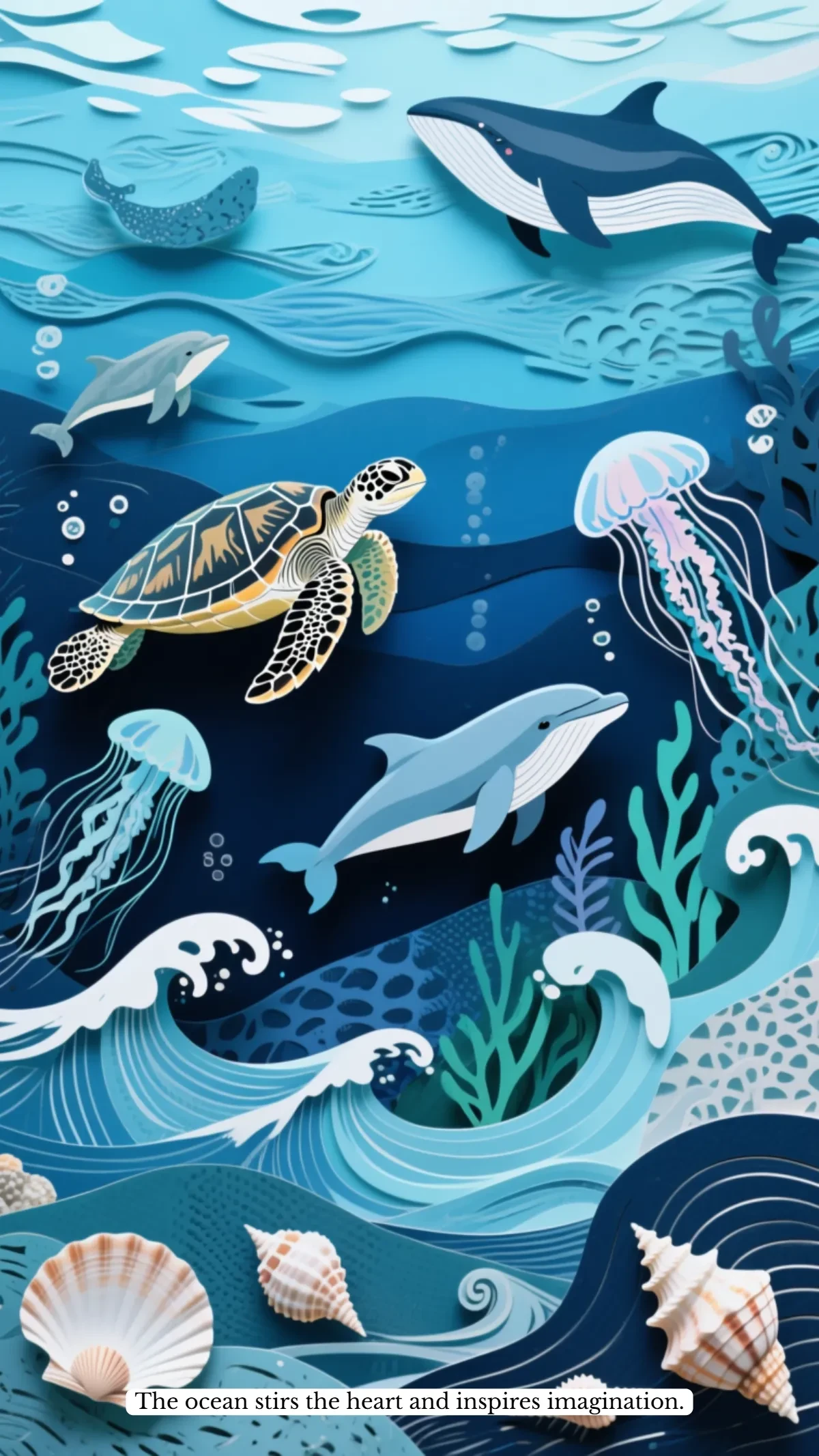 Free Ocean Iphone Background Template to Edit Online