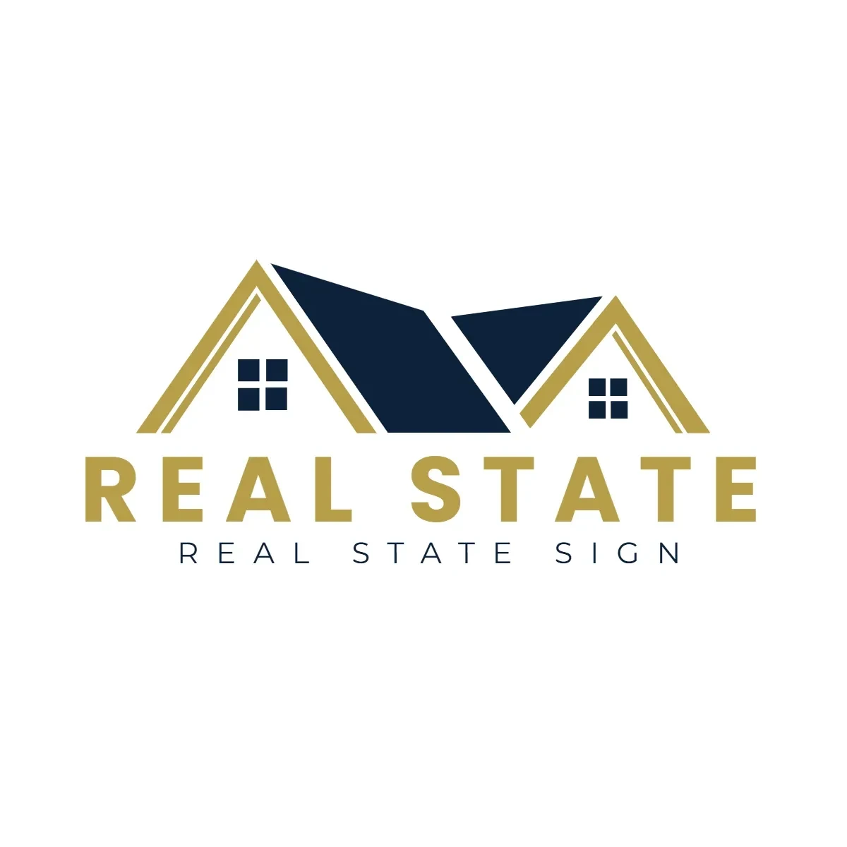 Free Real State Simple Sign Clip Art Template to Edit Online