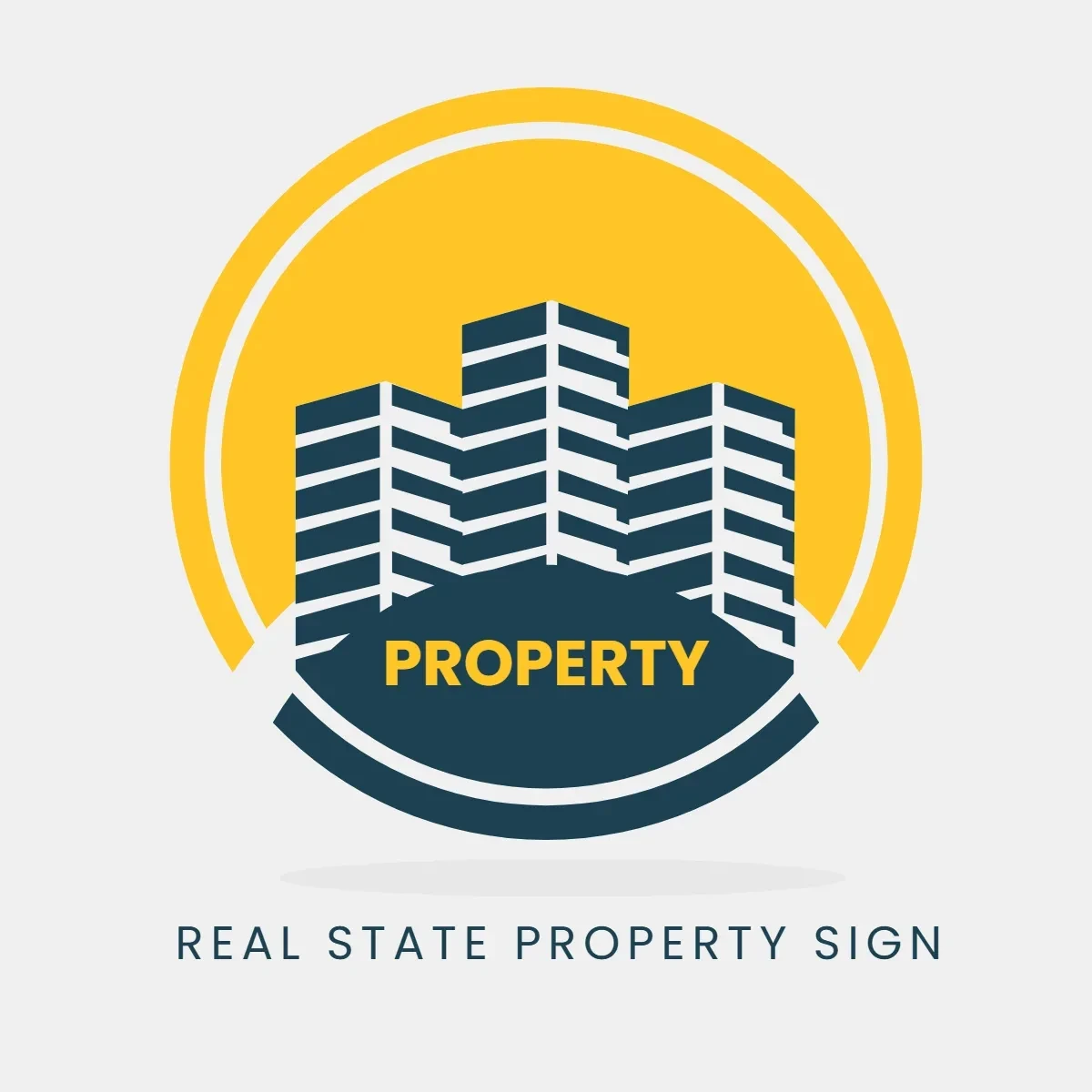 Free Real State Property Sign Clip Art Template to Edit Online