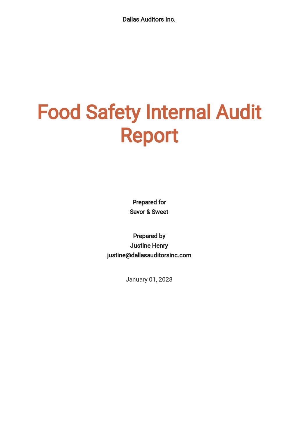 Internal Safety Audit