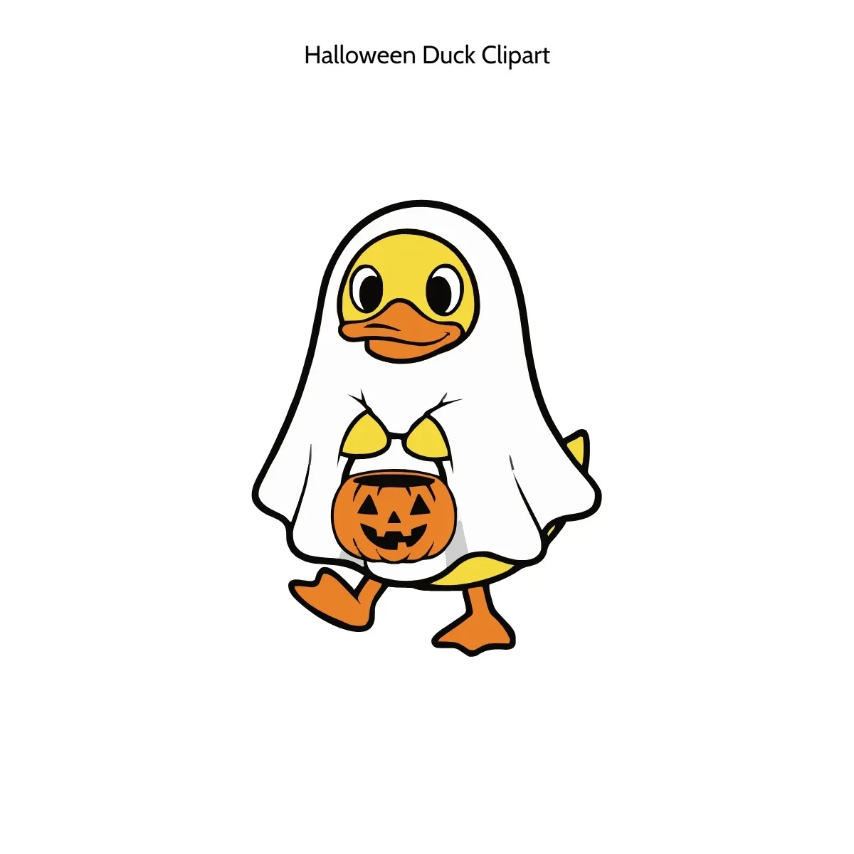 Free Halloween Duck Clipart Template to Edit Online